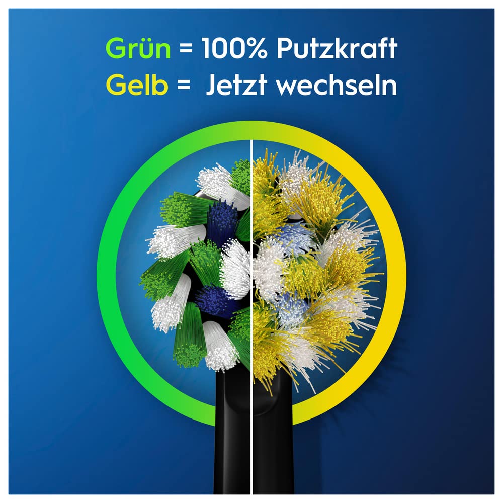 Oral-B Pro Series 3 3500 Elektrische Zahnbürste oder Electric Toothbrush, mit 3 Putzmodi und visueller 360° Andruckkontrolle für Zahnpflege, Reiseetui, Special Edition, Designed by Braun, Schwarz