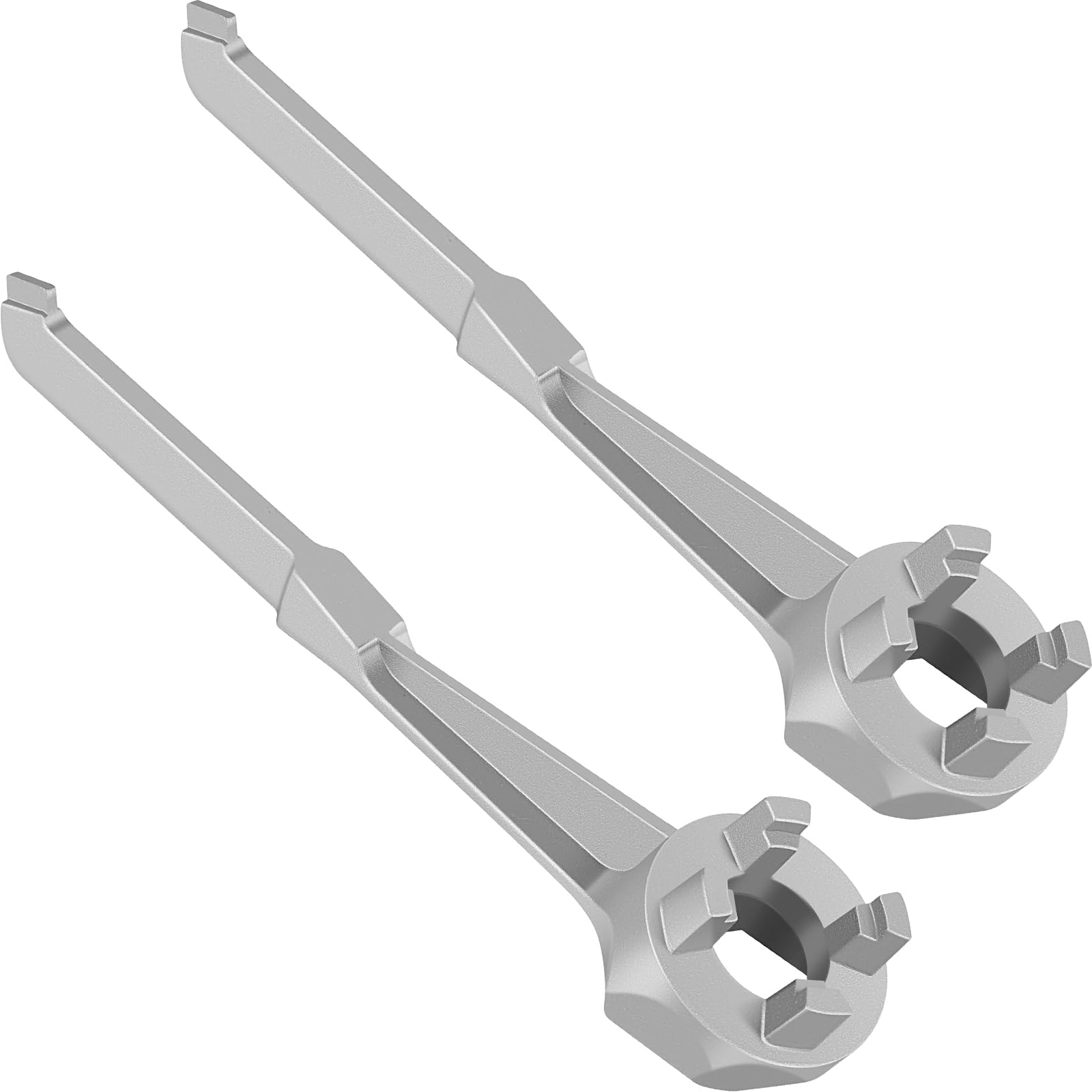 KTZCTPCA 2Pcs Barrel Bung Wrench, 3-in-1 Drum Plug Wrench, Aluminum Barrel Opener Tool for Opening 10 15 20 30 55 Gallon Drum