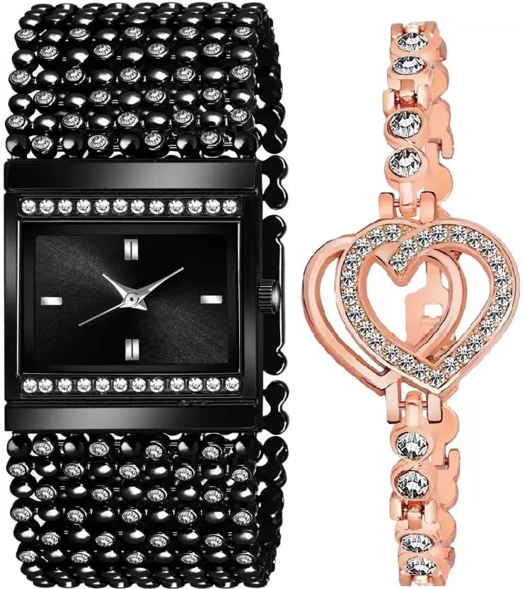 SELLORIABrand White Diamond Analog Square Women Watch for Girls Pack of one Watch Stylish Choice Bracelet Style Analog New Generation Amazing Look Cool Style Analog Watch