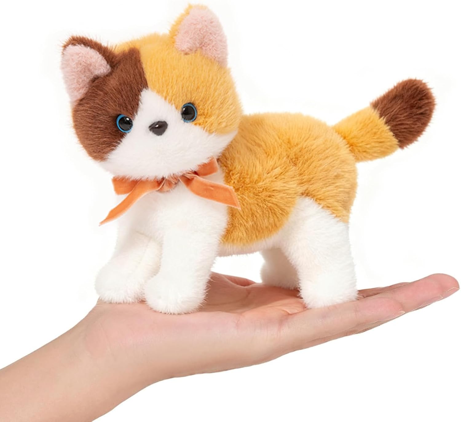 Ditucu Calico Cat Stuffed Animals Cute Soft Kitten Plush Doll Small Kitty Plushies Toys Gifts for Kids 6 inch
