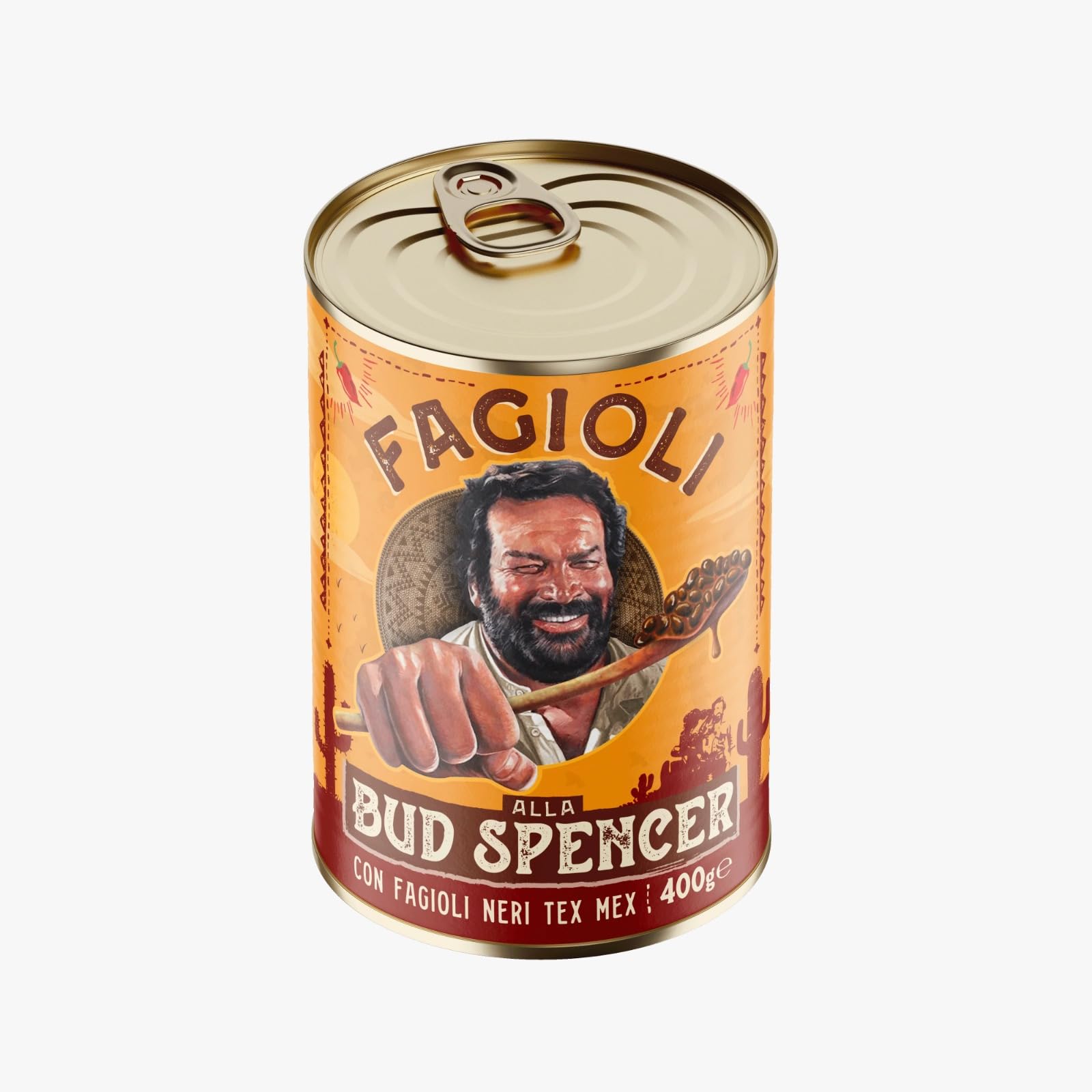 Fagioli alla Bud Spencer Tex Mex, Bud Power- Bud-Spencer-Tex Mex Bohnen fertig zum Probieren 6x 400gr + Italian Gourmet polpa 400g