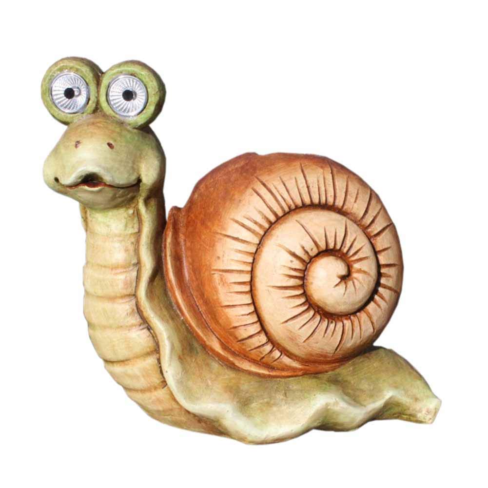 Escargot de jardin solaire pour illuminer vos soirées d'été en terrasse