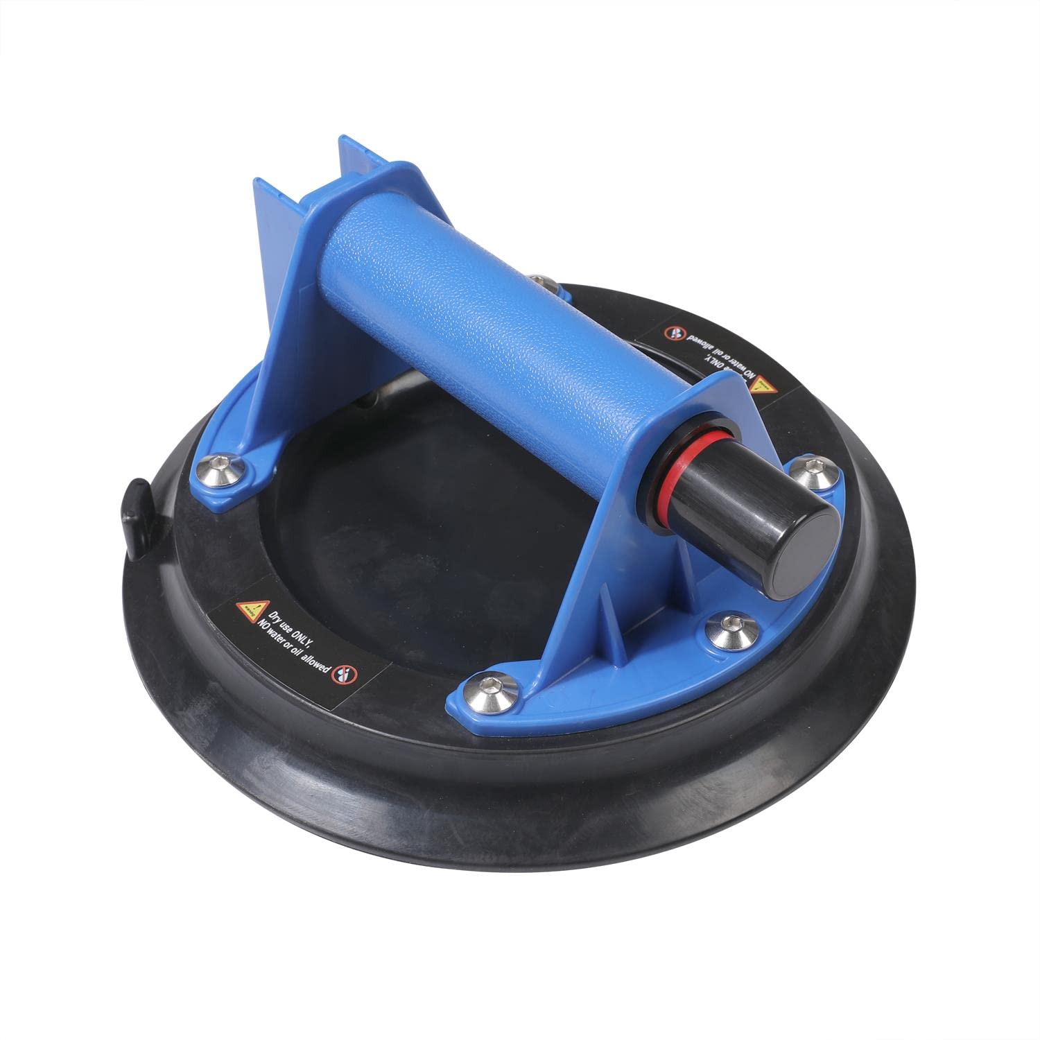 KATSU Ventosas de Vacío 200mm, Ventosa de Elevación, 150kg Capacidad de Carga, Capa única, Industriales Ventosa para Azulejos con Asa para Elevación de Vidrio, Granito