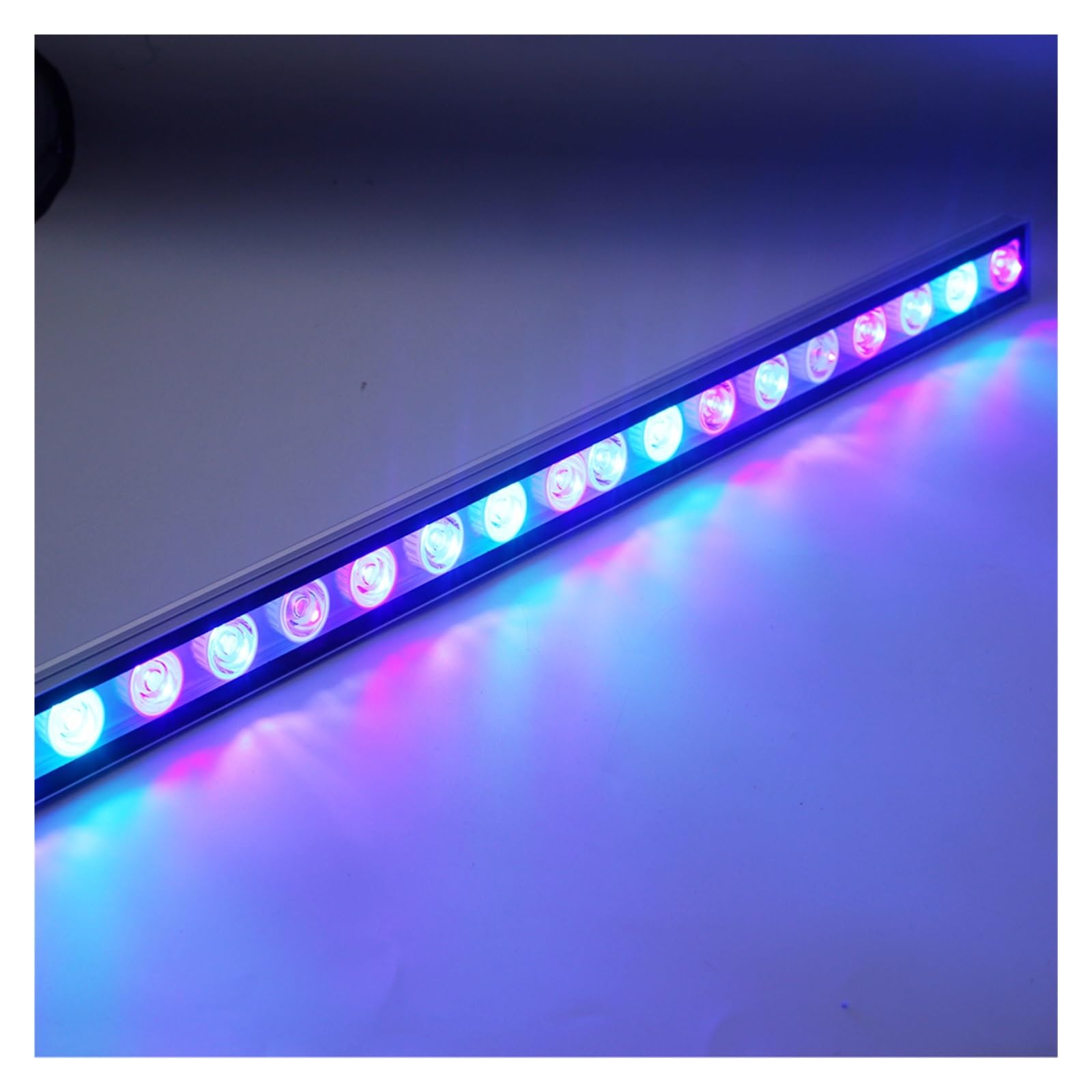 oświetlenie akwarium Oświetlenie LED do akwarium Fish Tank Light 81W Niebieski 470nm Lampa podwodna Oświetlenie akwariów Wodoodporne LED Akwarium Bar Lampy do akwarium roślinnego(85cm Blue UV)