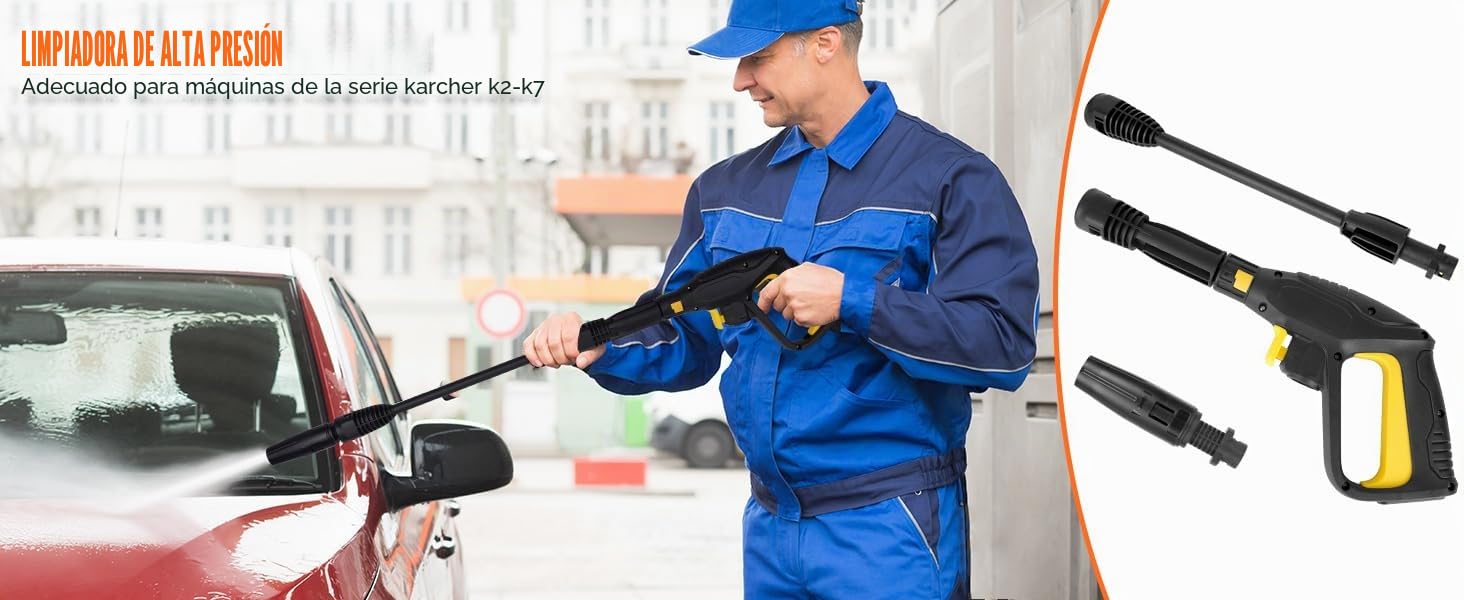 YUET Pistola de Recambio Kit Lanza Quick Connect para Sistema de Rápida para Karcher K2 K3 K4 K5 K7 Pulverización de Lavadora para Limpiadoras a Presión