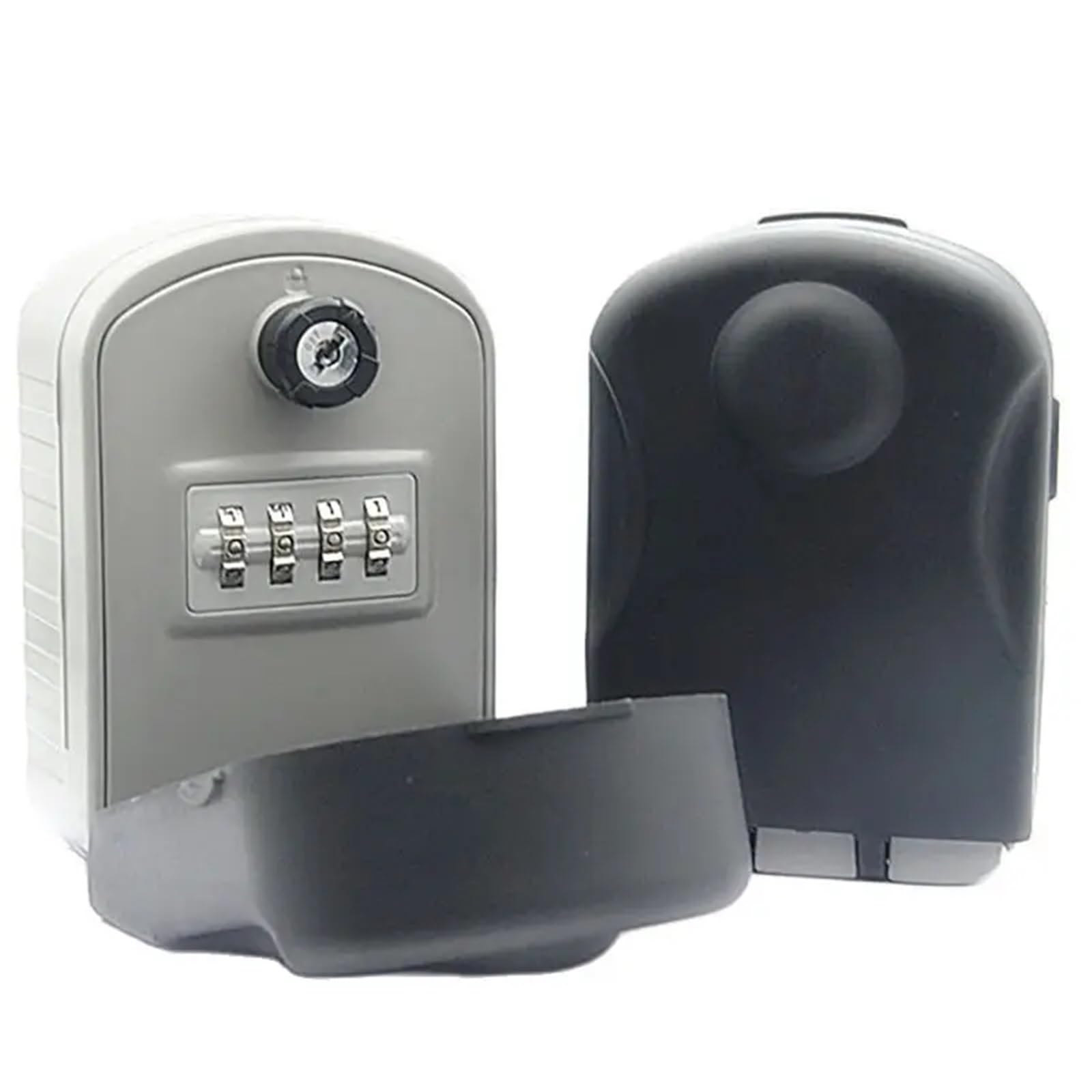 Boite a Clef Boîte De Rangement À Clés avec Combinaison 4 Chiffres, Murale(Black)