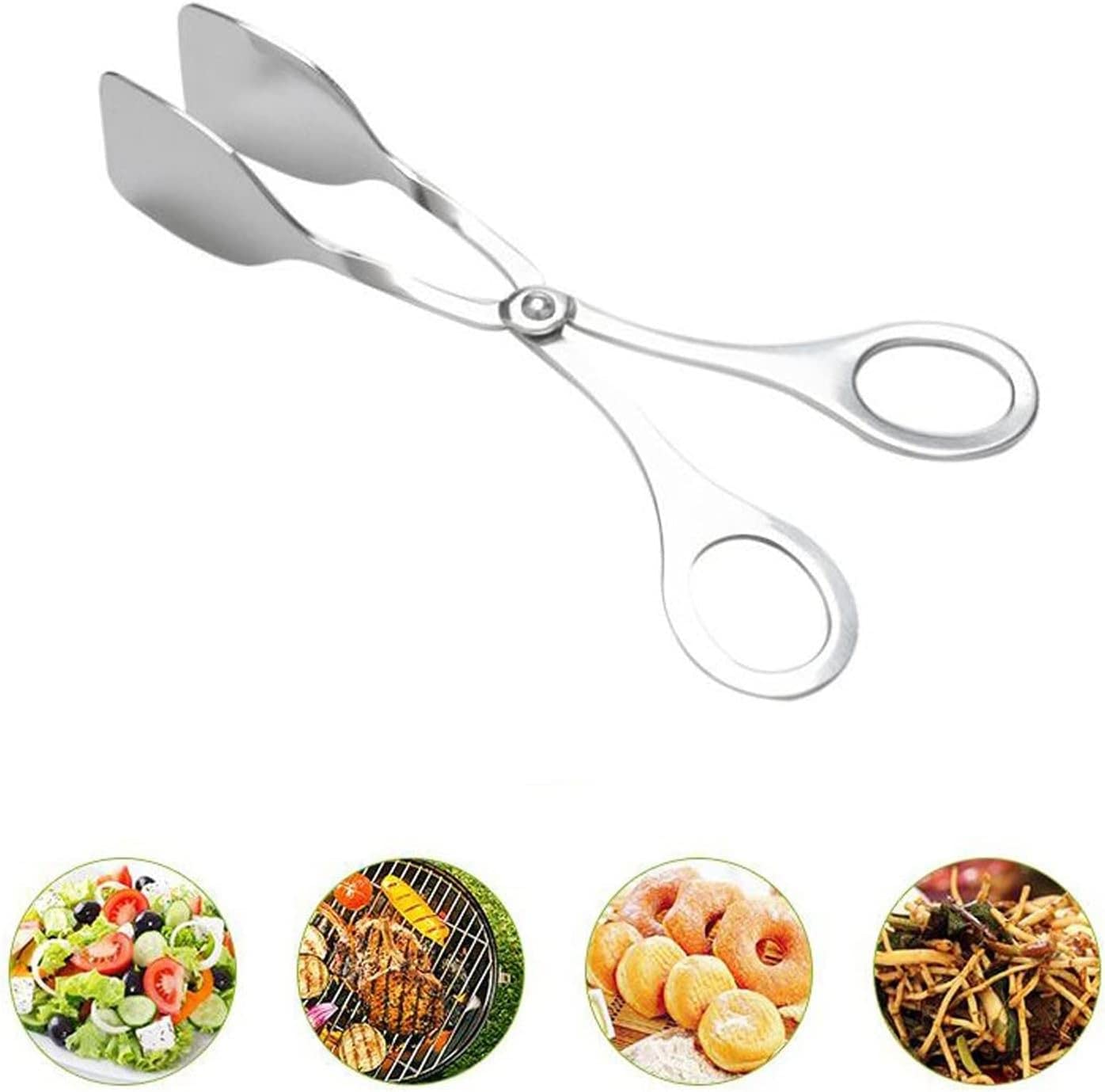 Pinzas de Acero Inoxidable para Alimentos, Utensilios para Servir, Pinzas para ensaladas, Accesorios de Cocina, Pinzas para bufé de Barbacoa