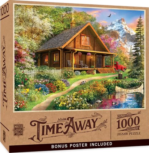 MasterPieces 1000 Piece Jigsaw Puzzle for Adults, Family, Or Youth - Mountain Retreat - 19.25"x26.75"