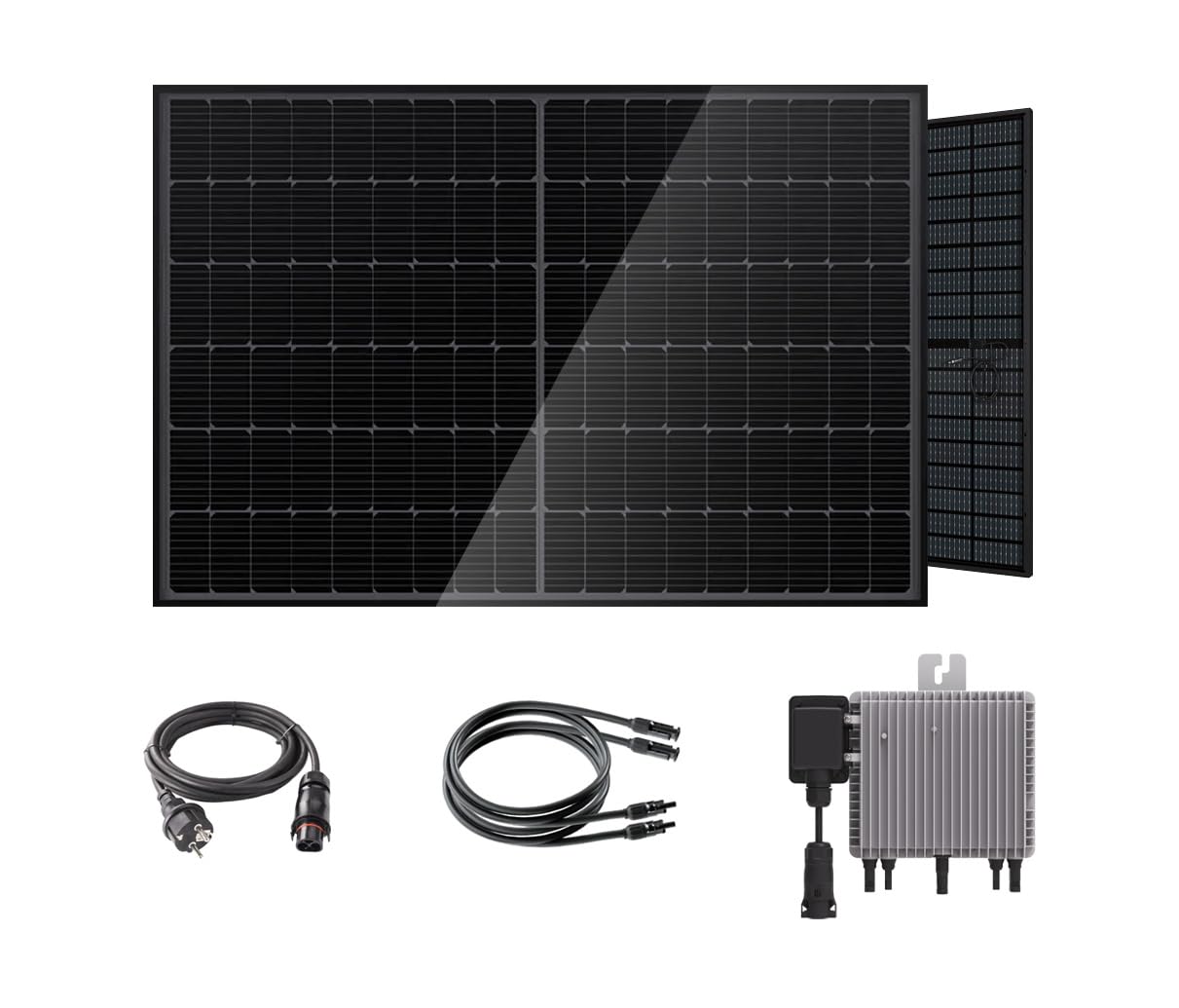 Engel PS0800R Kit Pannelli Solari Rigidi 800W Bifacciali Full Black IP68 Alta efficienza Plug and Play Controllo da App per balcone terrazza camper