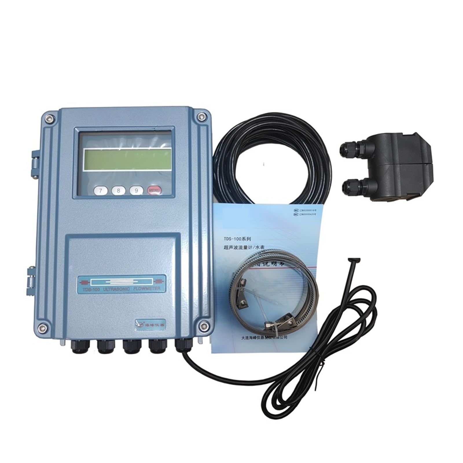 TDS-100F Ultradźwiękowy Przepływomierz Cieczy S2 M2 L2 (DN15-6000mm) Oddzielny Stały Przepływomierz Ścienny Z Osłoną Aluminiową Długi czas pracy(Host with S2)