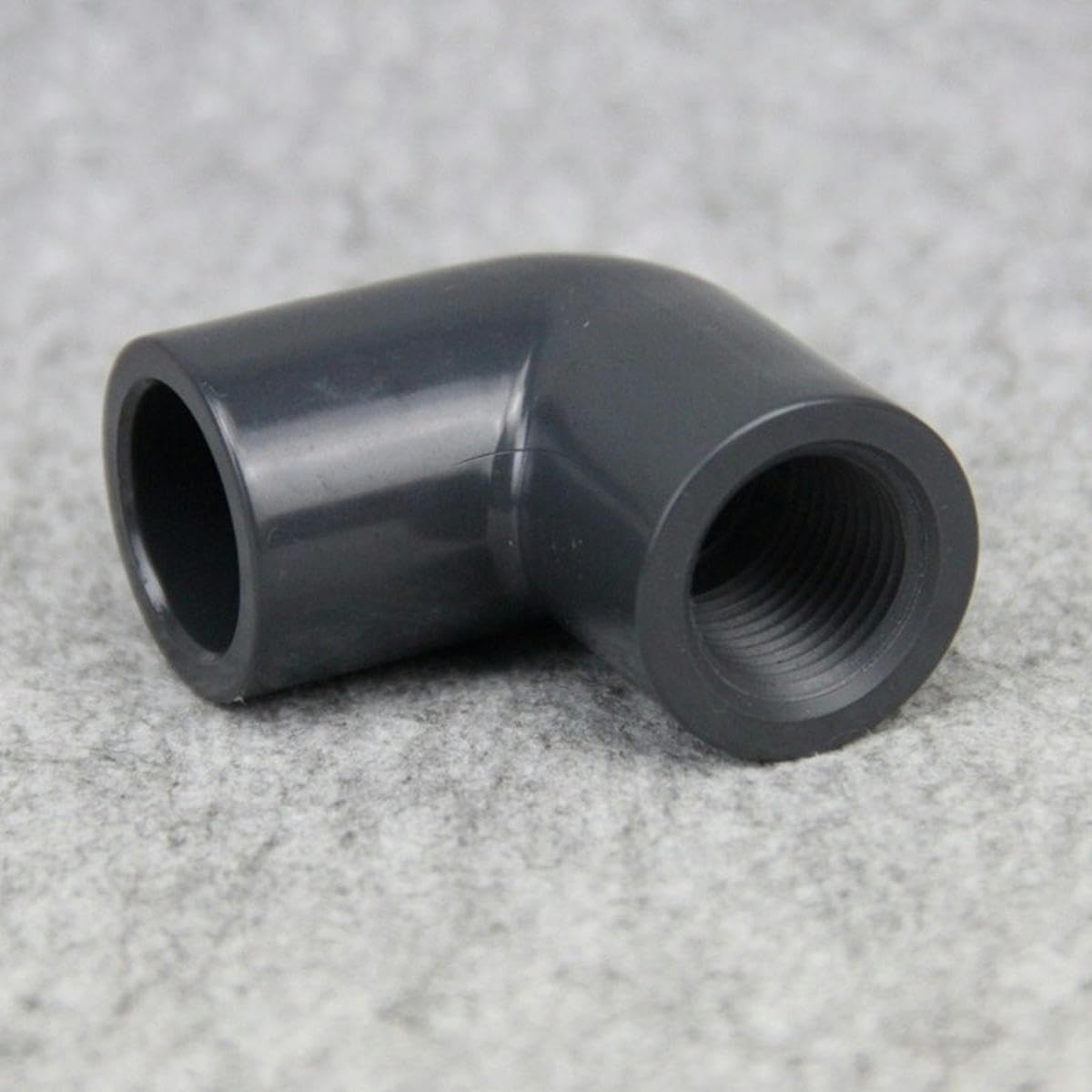 Connettori a Gomito Adattatore per Acquario, irrigazione da Giardino, Giunti per Tubi dell'Acqua, 1pezzi. - Nero - 1pezzi. - 2 Pollici X ID60,32 mm
