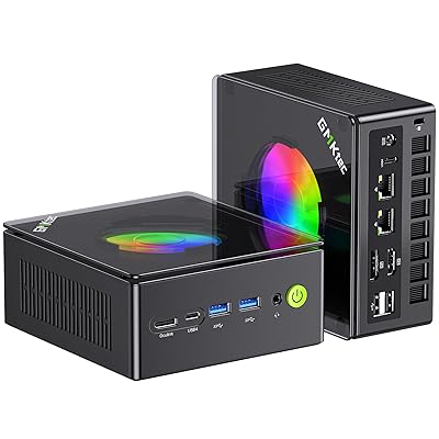 GMKtec Gaming PC, K11 AMD Ryzen 9 8945HS(8C/16T, Up to 5.2GHz), 32GB DDR5 RAM 1TB Mini PC Desktop Computer, Oculink, Dual NIC 2.5GbE LAN, HDMI/DisplayPort/USB4*2