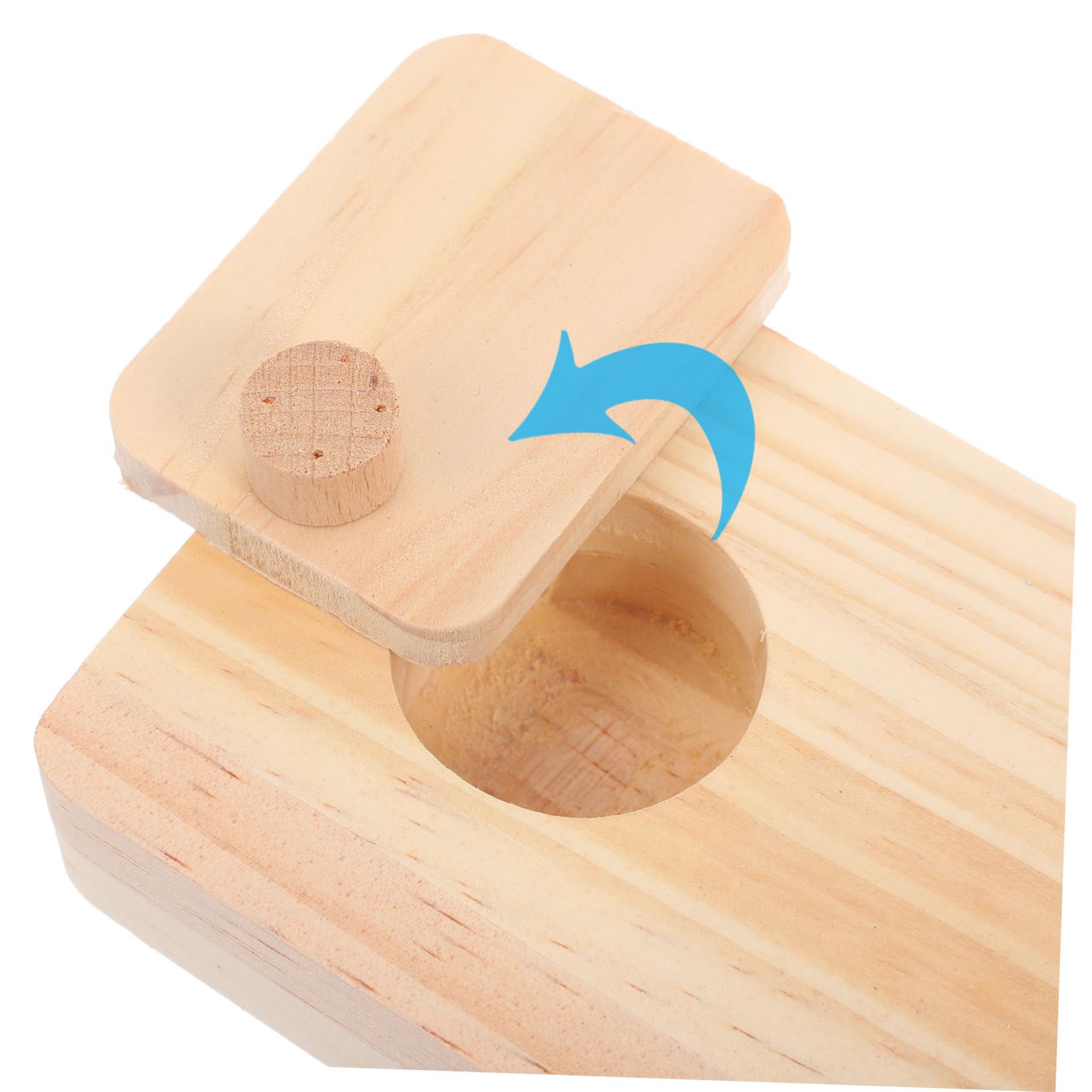 Kisangel 6 Piezas De Juguetes De Forrajeo De Madera Comida para Hámster Juguete Oculto Pequeñas Golosinas para Hámster Jaula para Juguete para Esconder Comida para