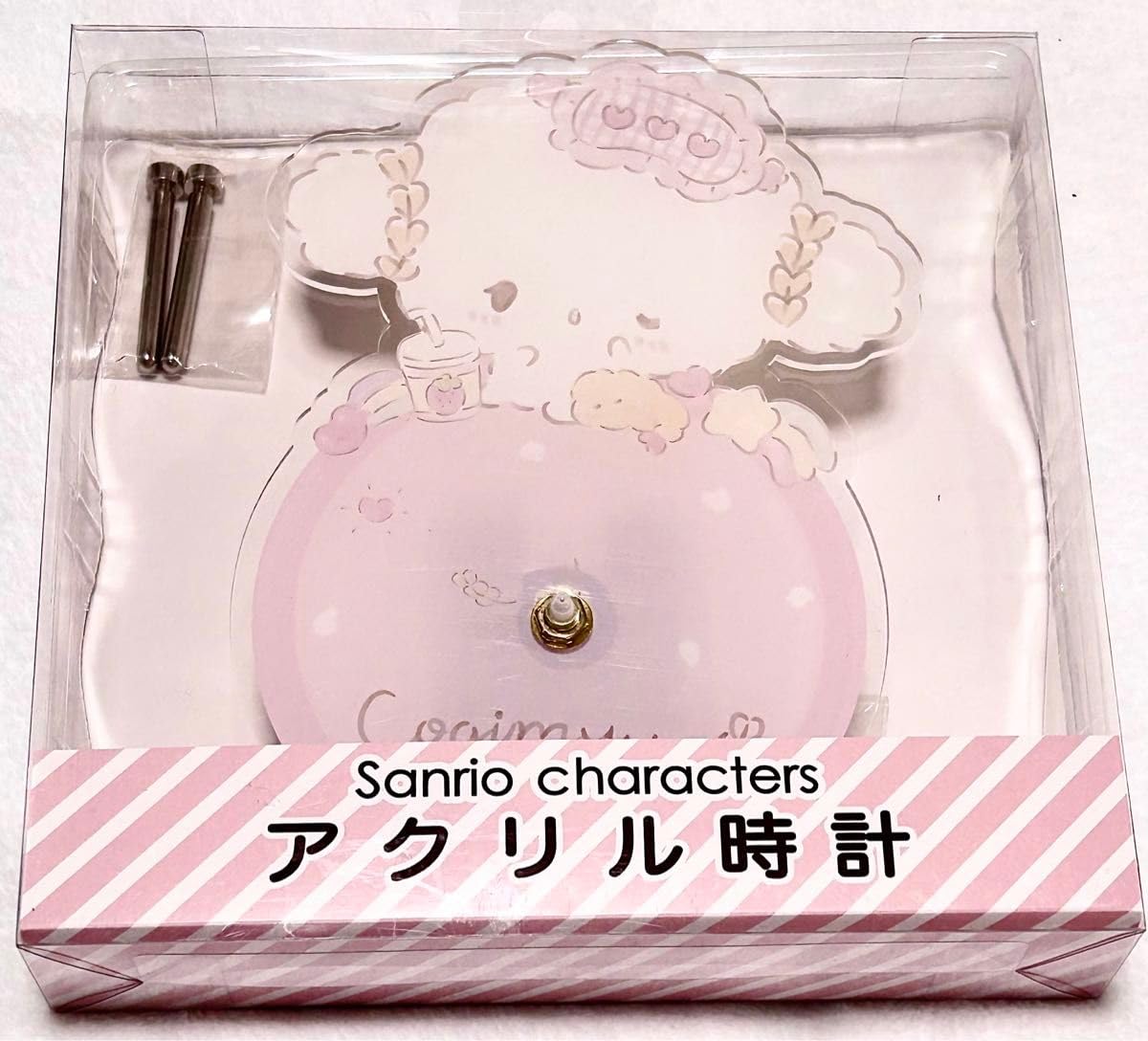 サンリオ こぎみゅん ガチャトク レア くじ A賞 アクリル置き時計 サンリオ こぎみゅん ガチャトク レア くじ A賞 アクリル