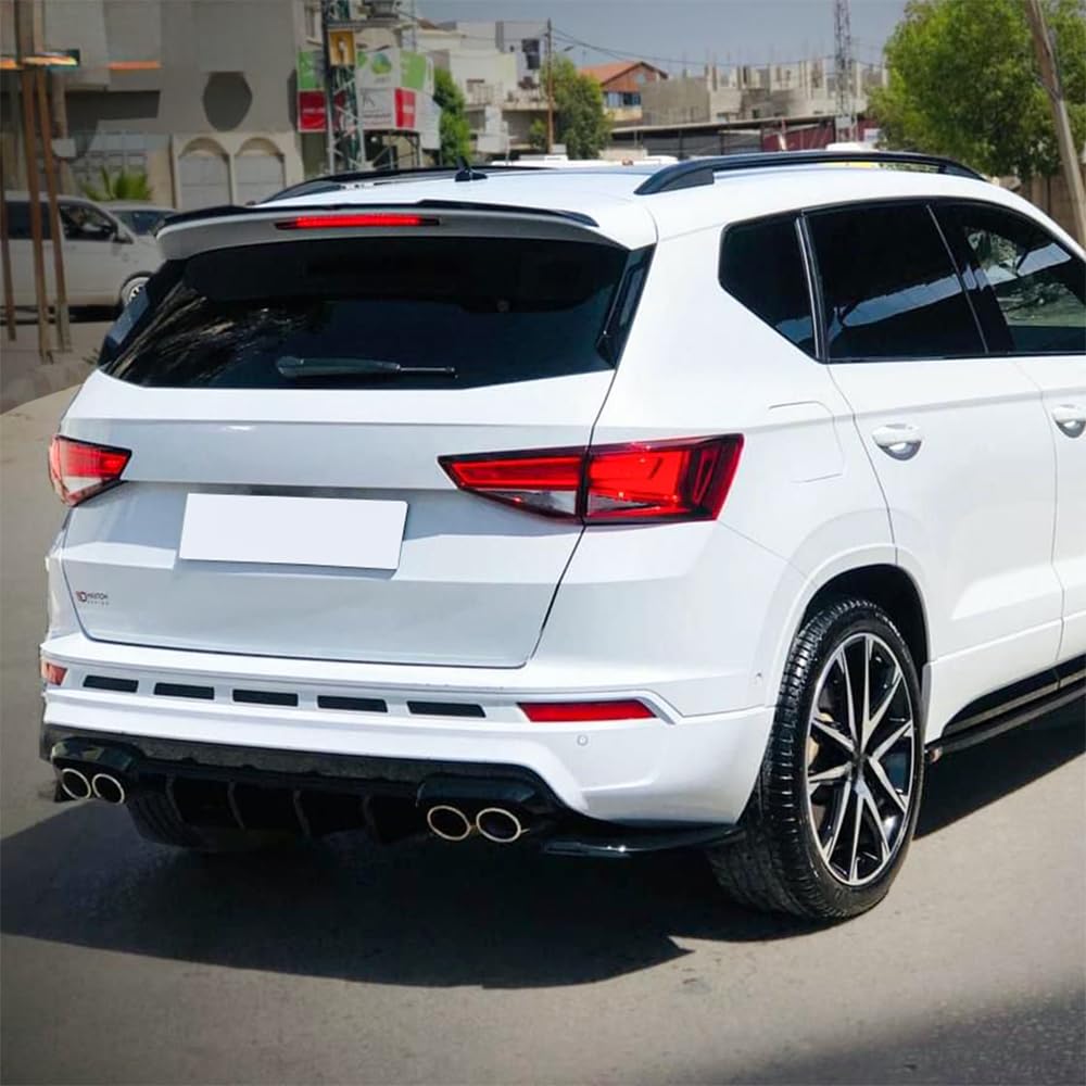 Oneway Rear Side Diffusors compatible with Cupra Ateca MK1 2018- - Gloss black