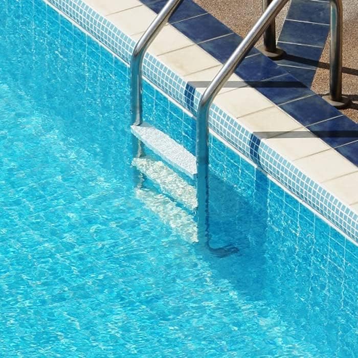 TonGass (3-Pack) 18" Universal Heavy-Duty Molded Plastic Swimming Pool Ladder Rung Step with Stainless Steel Bolts