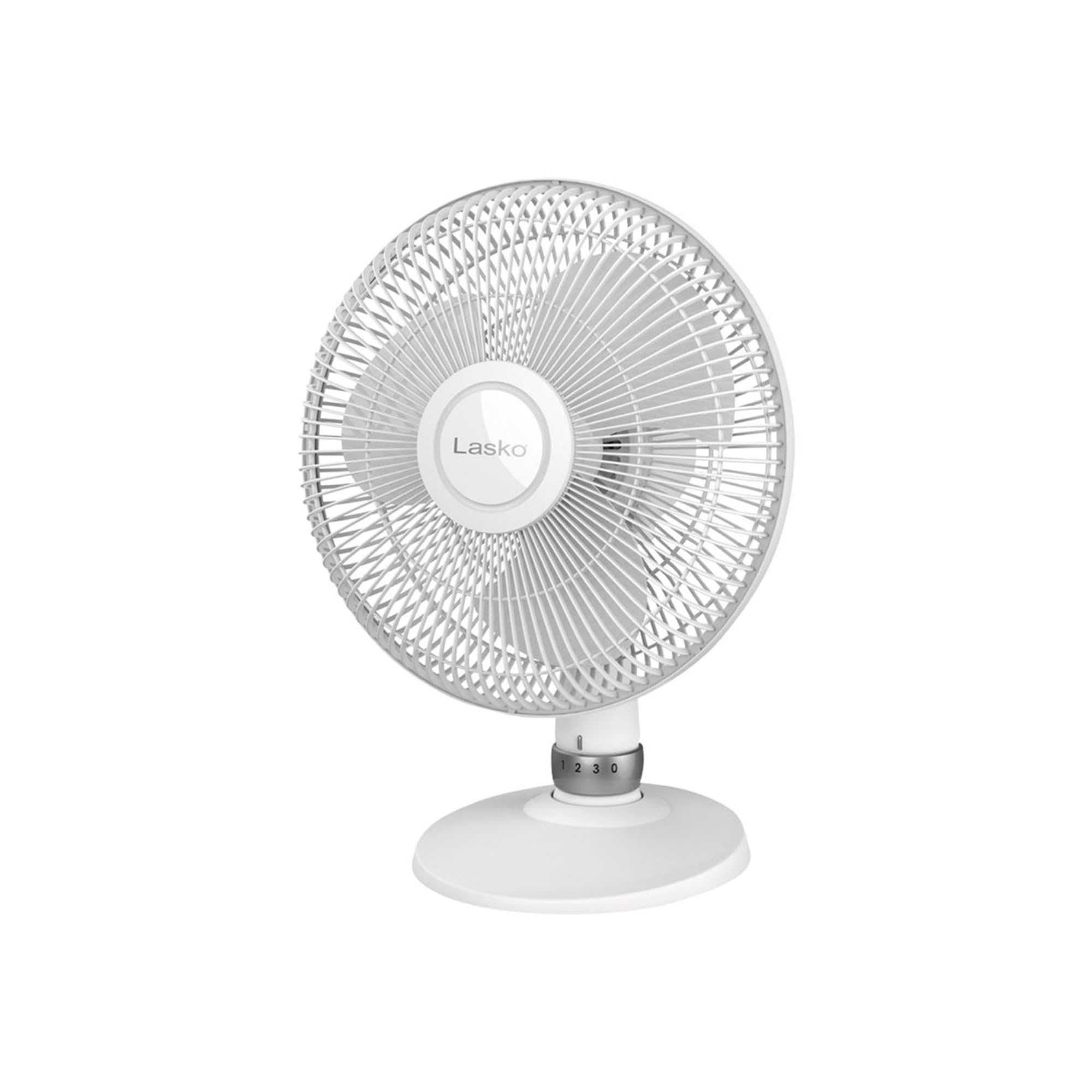 Amazon.com: Lasko - D12225 12 Table Fan With Dial On Stand - White  (463649), One Size : Home u0026 Kitchen