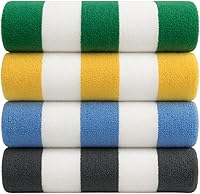 9Threads Turkish Cotton Beach Towels Oversized 36x72 Quick Dry Absorbent Sand-Resistant 4 Pack Cabana Mix