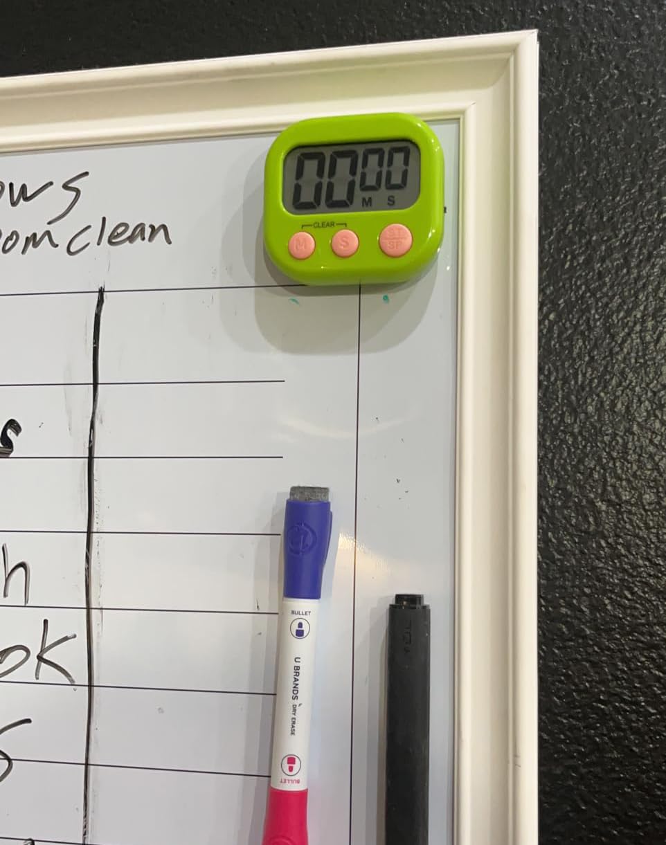 Ownlan Magnetic Digital Classroom Timer for Kids, Large Display, White - Image 3