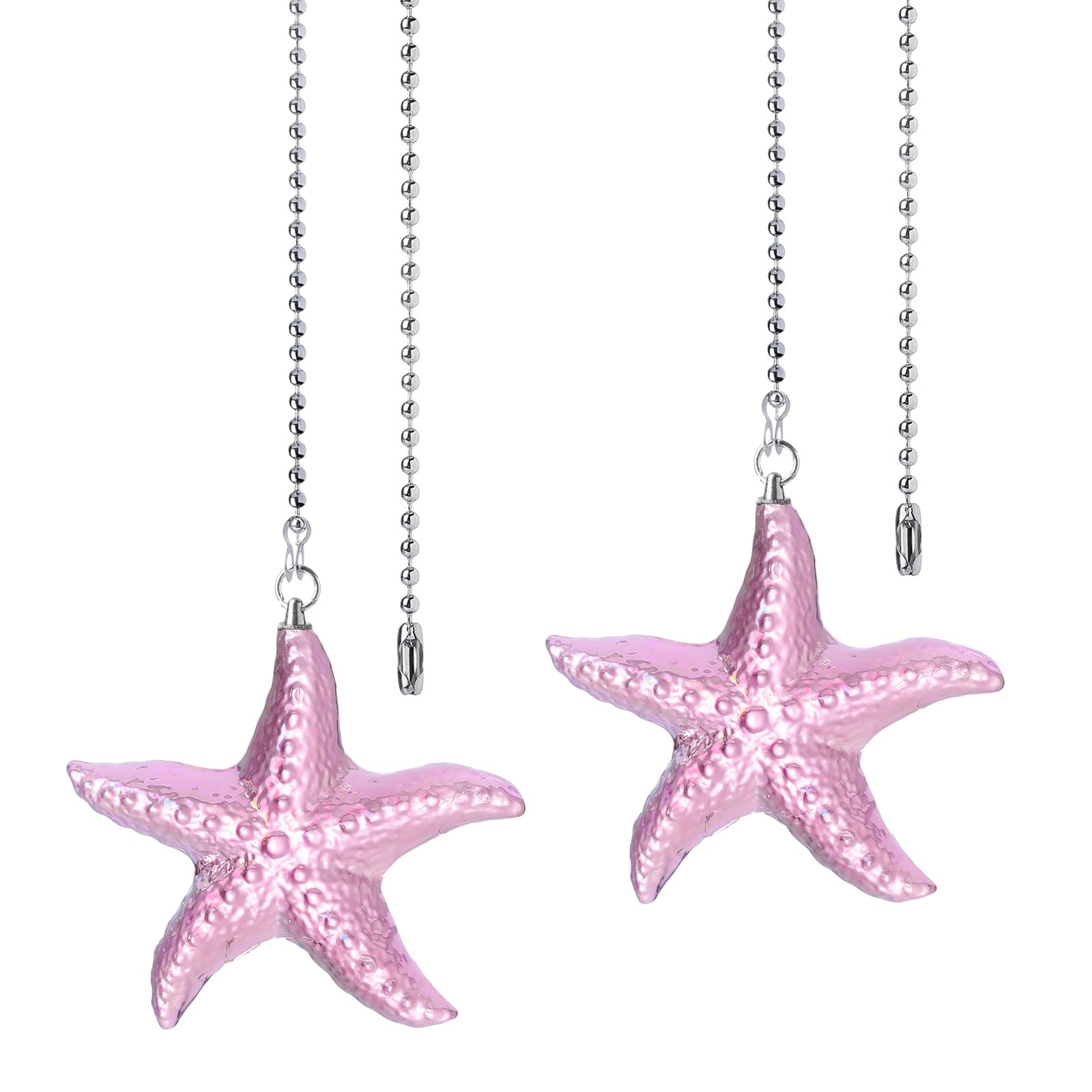 Ceiling Fan Pull Chains - Blue Starfish Extension -7 Ceiling Fan Pull Chains - Blue Starfish Extension -7