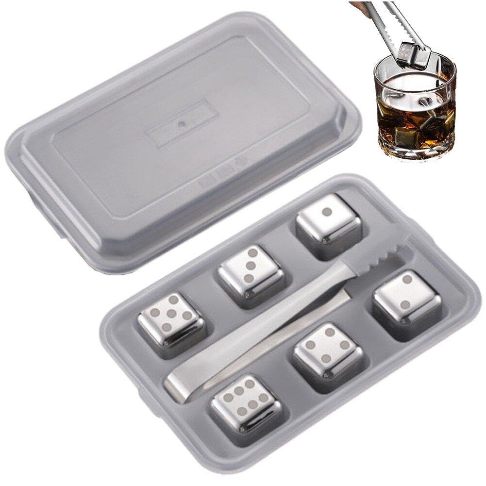 Amazon｜アイスキューブ 溶けない氷 サイコロデザイン 304ステンレス製
