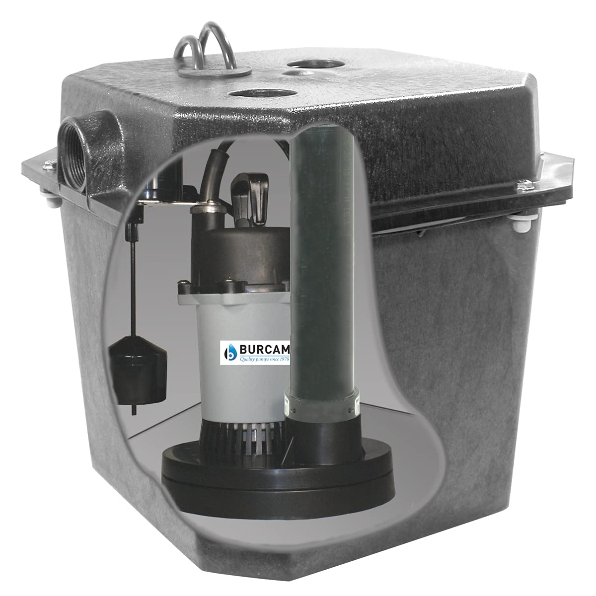 BURCAM 300319B 1/4 HP Automatic Under Sink Pump System