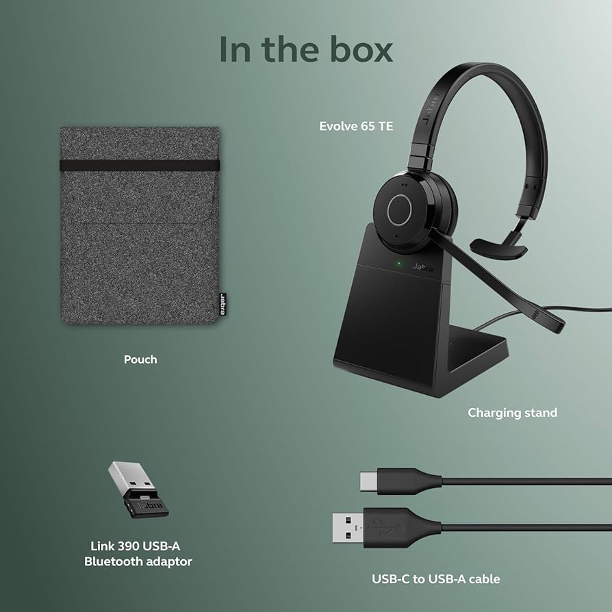 Amazon.com: Jabra Evolve 65 TE (Third Edition) Wireless Single-Ear