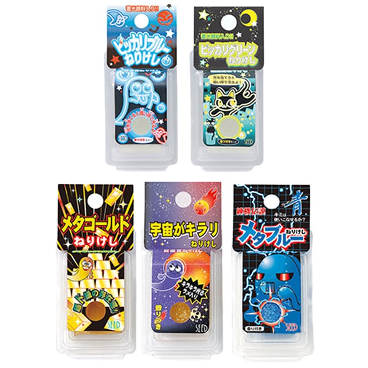 ねりけしセット(大中小) Amazon.co.jp: 【キラキラねり消し5個セット】シード ねり消し