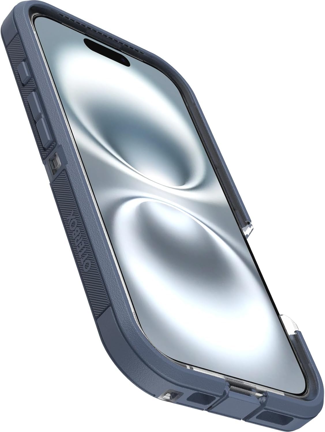 OtterBox Custodia per iPhone 16 Defender Series XT (trasparente e blu) con protezione contro le cadute di grado militare, MagSafe, custodia protettiva antiurto, slim fit con lunetta rialzata