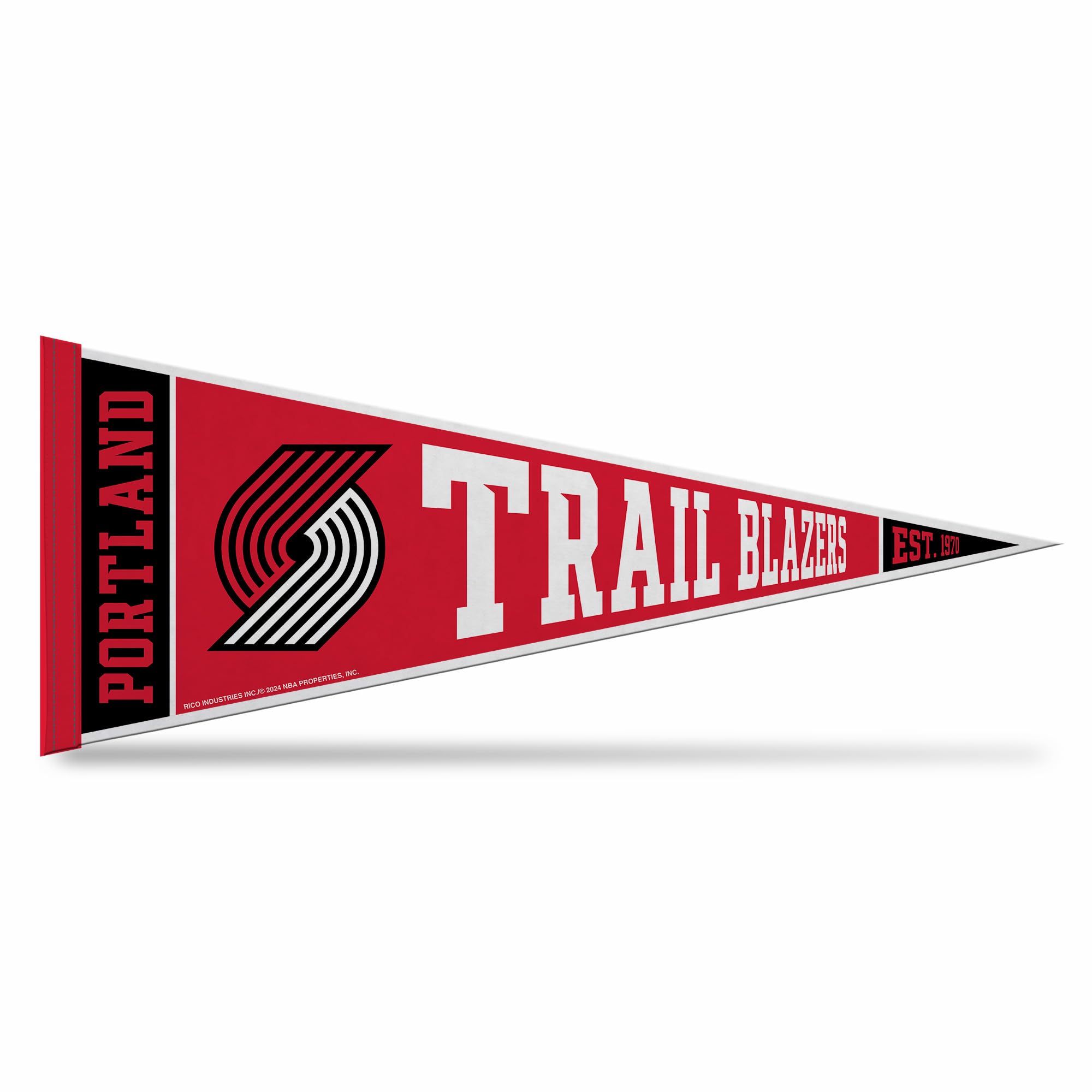 Rico Industries NBA Basketball 12" x 30" Felt Wall Décor Pennant - Great for Home/Bed Room/Man Cave Décor