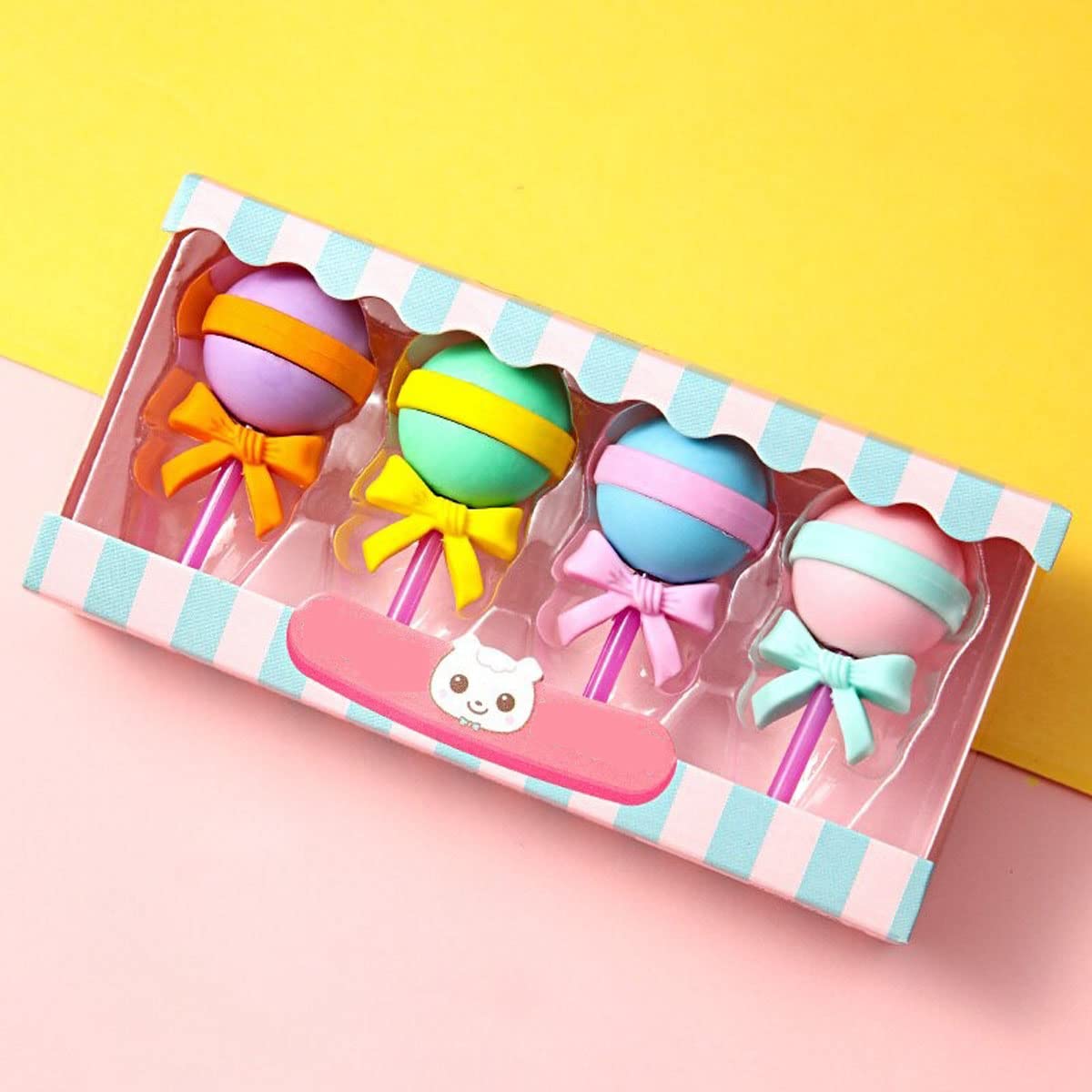 SHANAYA Pencil Eraser for Kids Cute Donut Ice Cream Cone Popsicle