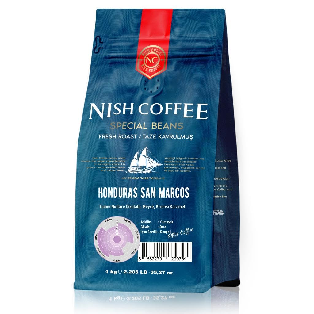 Nish Filtre Kahve Honduras San Marcos 1 Kg-Öğütülmüş