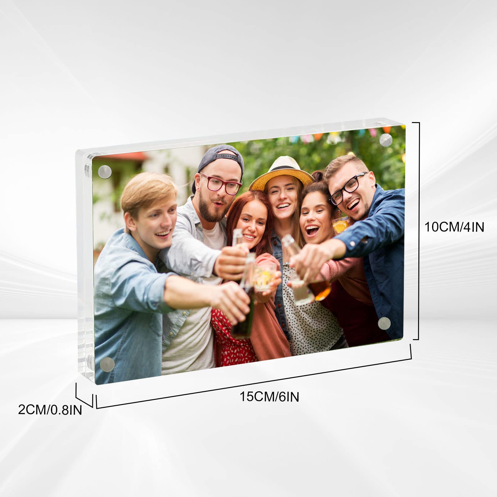 Amazon.co.jp: TOWEBOORY 写真立て 2面 縦横 マグネット 額縁 2個入り