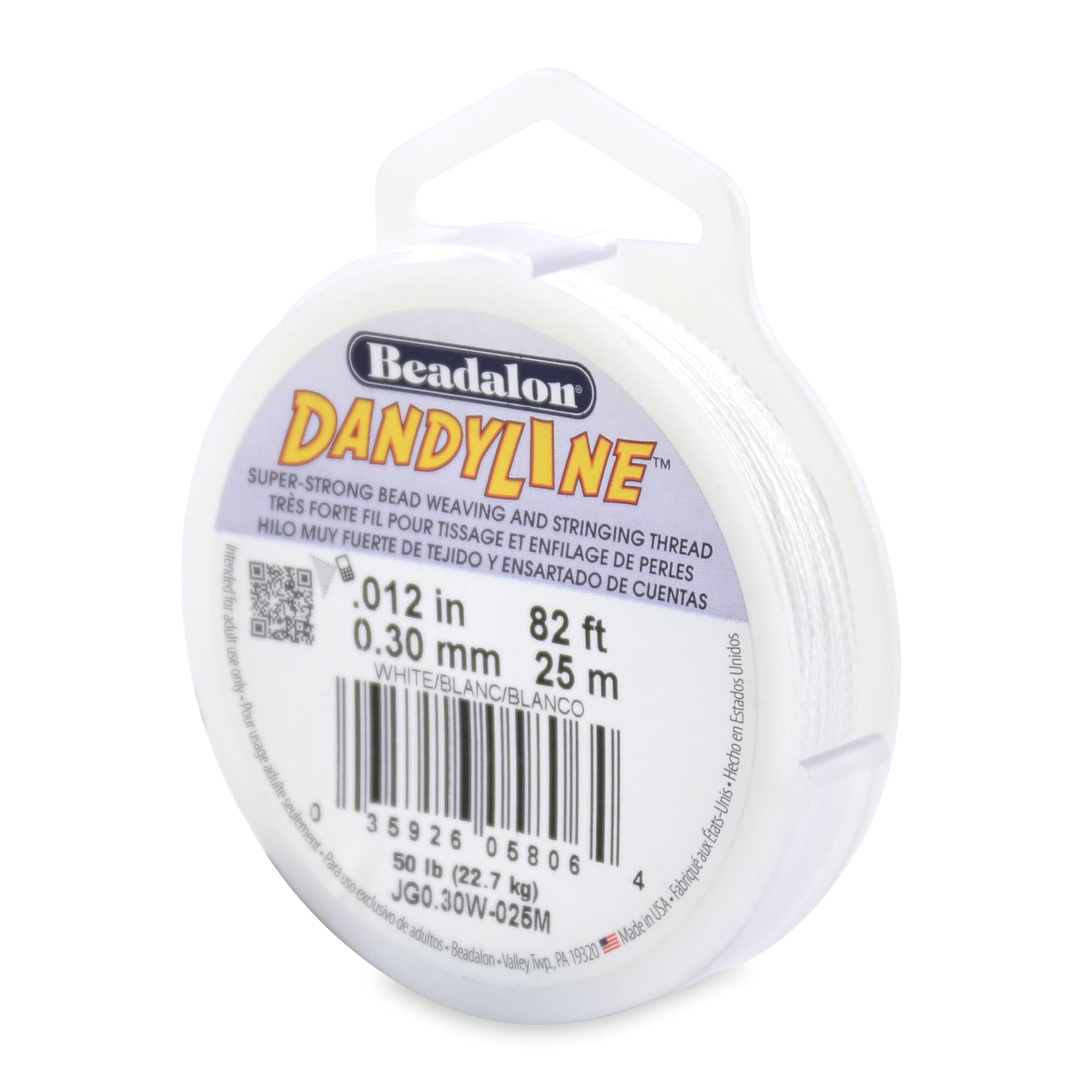 Beadalon White 0.30 Mm 25 M Dandyline,