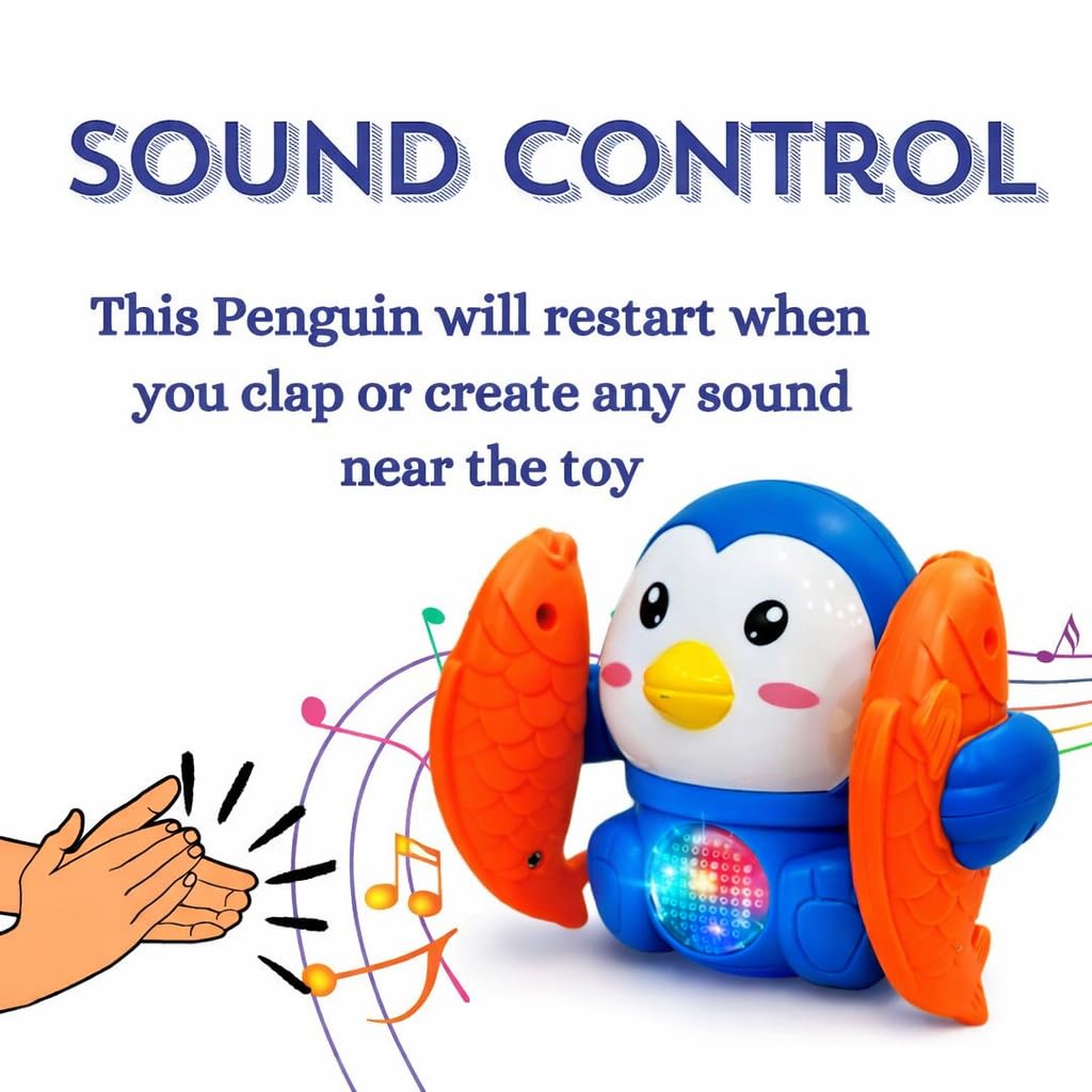 Braintastic Intelligent Robot Learning Machine Dancing Toy with Lights & Music for Kid (Dancing Penguin Toy) 3