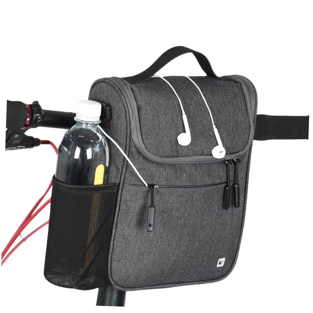 Gatuida Borsa Manubrio Bici Capacità Grande Multifunzione Sacchetto Anteriore Telaio per Ciclismo Facile da Fissare e Rimuovere Accessorio Professionale per Bici da Corsa e Gravel