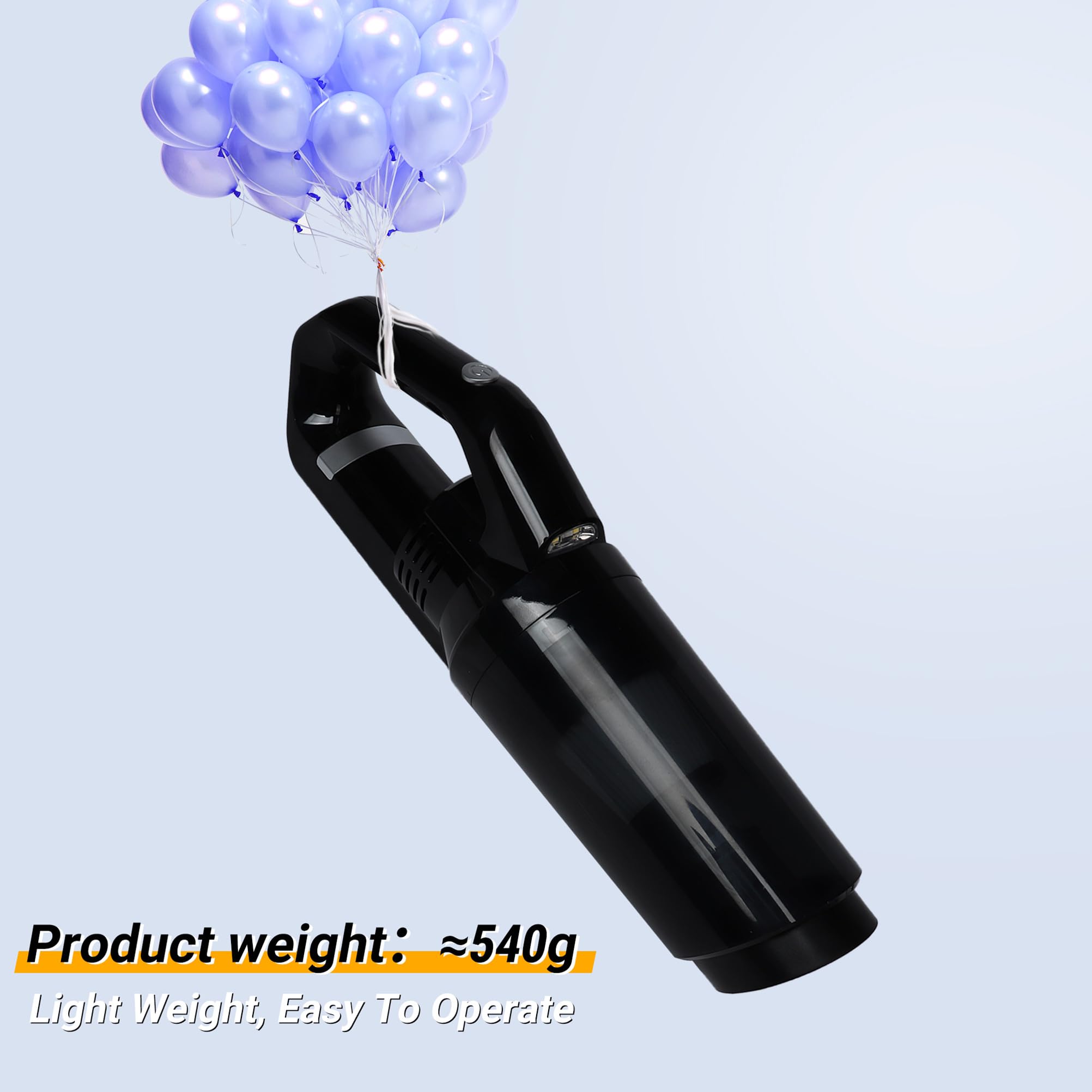 Aspiradora de mano para coche, aspiradora portátil, succión de 15000 PA, mini aspiradora recargable de alta potencia en húmedo y seco con luz LED, múltiples boquillas para coche, hogar, oficina