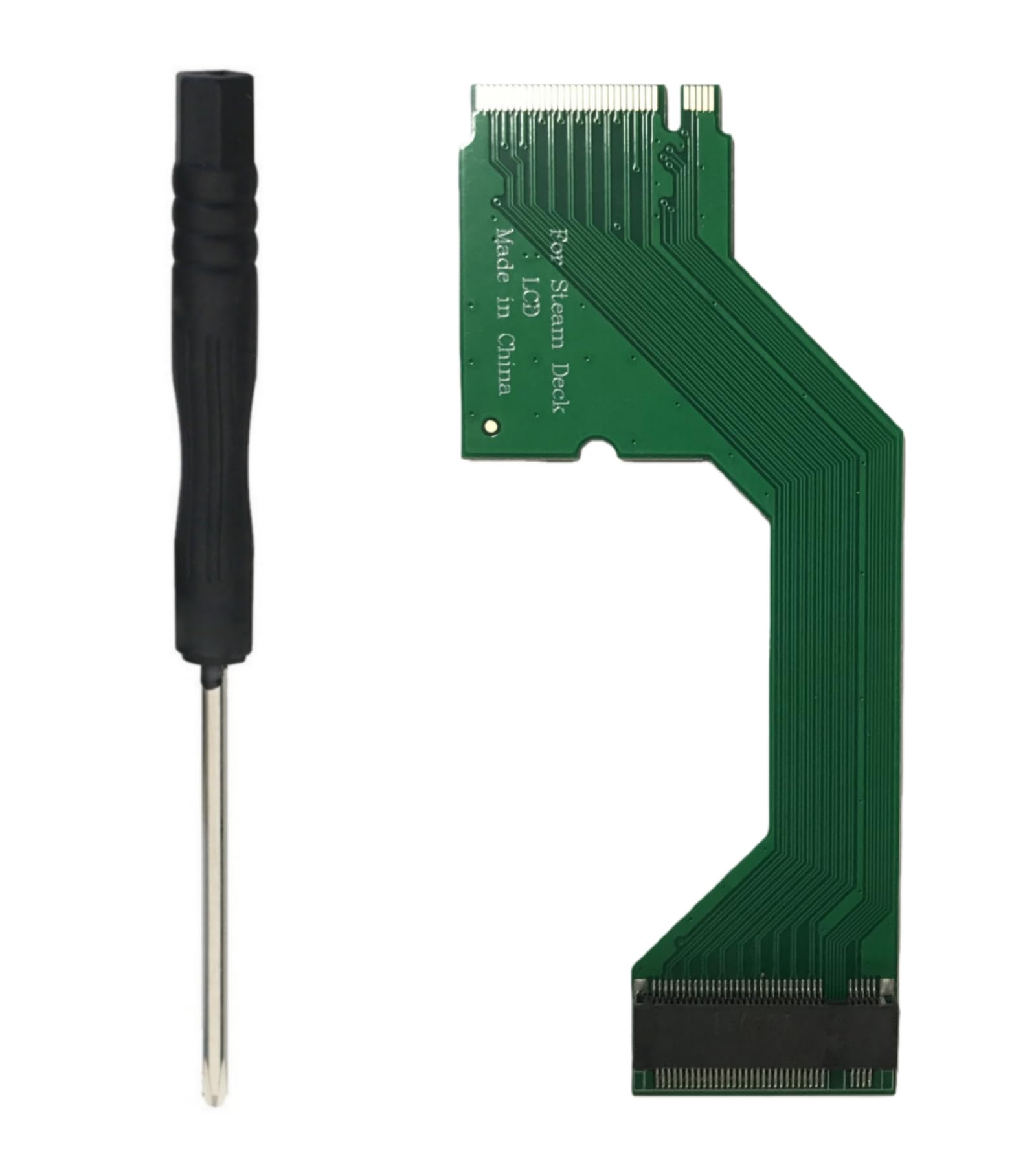 For Steam Deck LCD Handheld M.2 NVMe PCIe 4.0 2230 to 2280 SSD Hard Drive Adapter Expansion Card,Modified 2280 Replacement 2230 SSD Converter Board,for Steam Deck Handheld Expandable High Storage Card