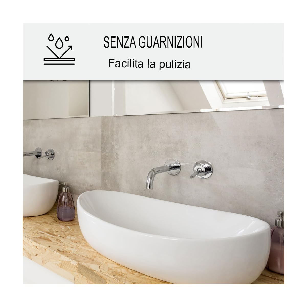 Cemento Cerato Bagno e Doccia 2 m² (in 2 strati) Verde Chiaro Marang | Kit Completo Impermeabile per Pavimenti e Pareti Doccia, Superficie Liscia senza Fughe, 40 Colori - Arcane Industries