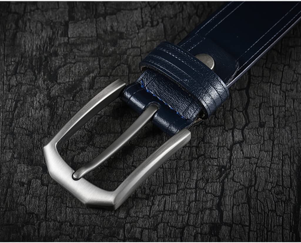 Ceinture à la mode Ceinture simple pour hommes 100% cuir ceintures classiques avec alliage boucle ardillon ceinture hommes jeans décontractés vêtements de travail ceinture 33mm largeur Confortable