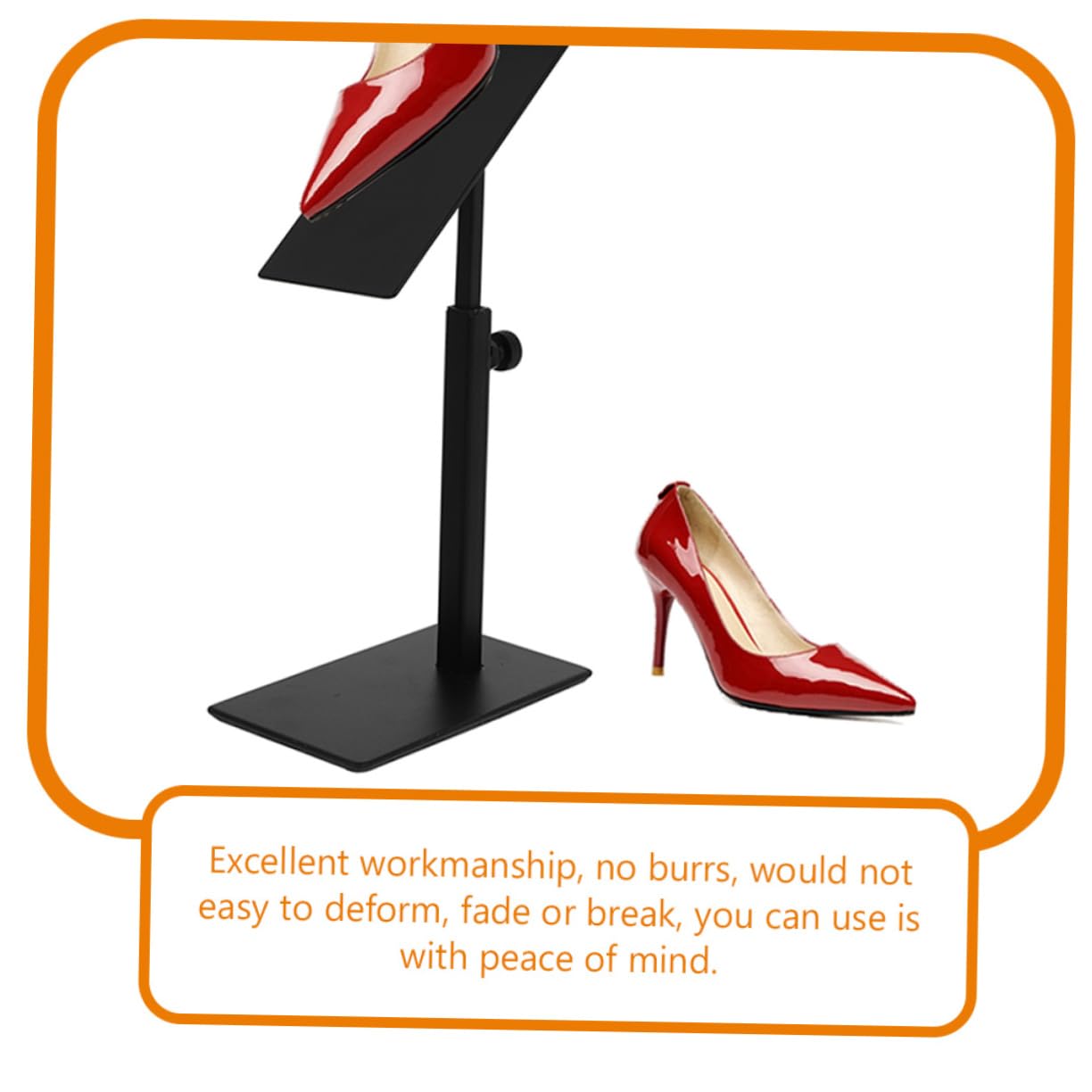 Cabilock Mens Shoe Rack 2 Adjustable Stainless Steel Shoe Holders Display Stand Closet