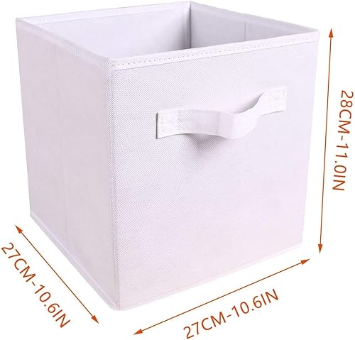 Miniatura 3 de Contenedores de almacenamiento plegables de tela para organizar con doble asa, juego para edredones de armario y mantas, caja de mudanza extra