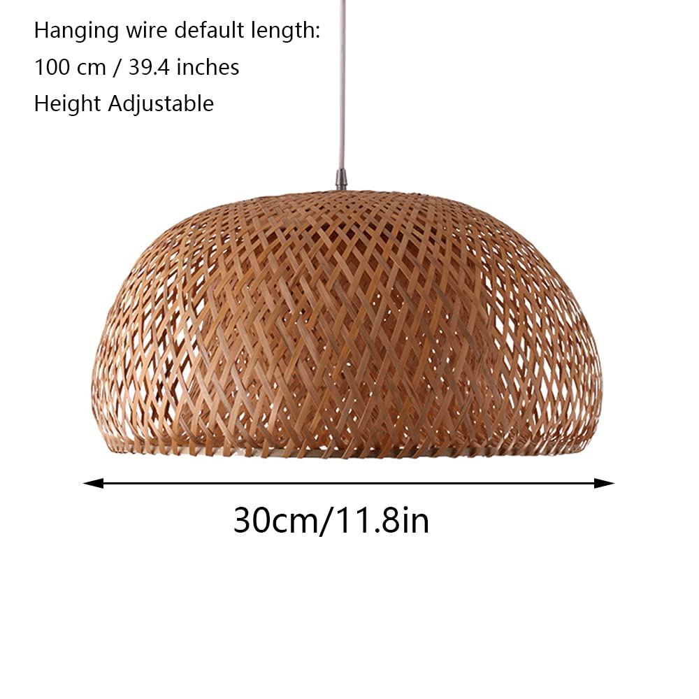 Lampadario Pastorale in Vimini, lampadario a Sospensione, Decorazione retrò Cava, Paralume a Nido d'uccello per Isole Cucina, Sala da Pranzo, Soggiorno