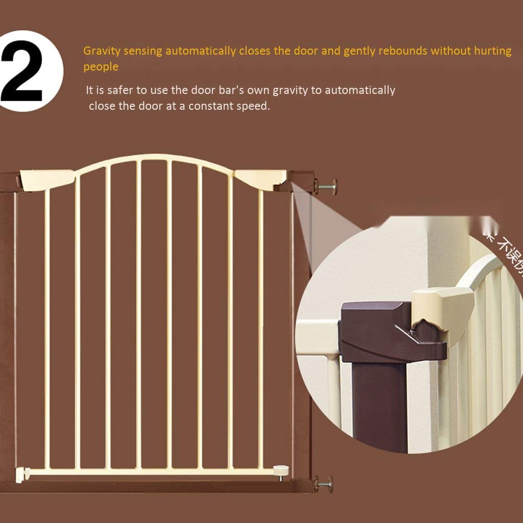 Pey Playpens Kids Safety Gate Auto Cerrar Mascota Bebé Barrera para Pasillos de Escalera Y Puertas Escaleras-Balustres/High 80Cm/76-79Cm