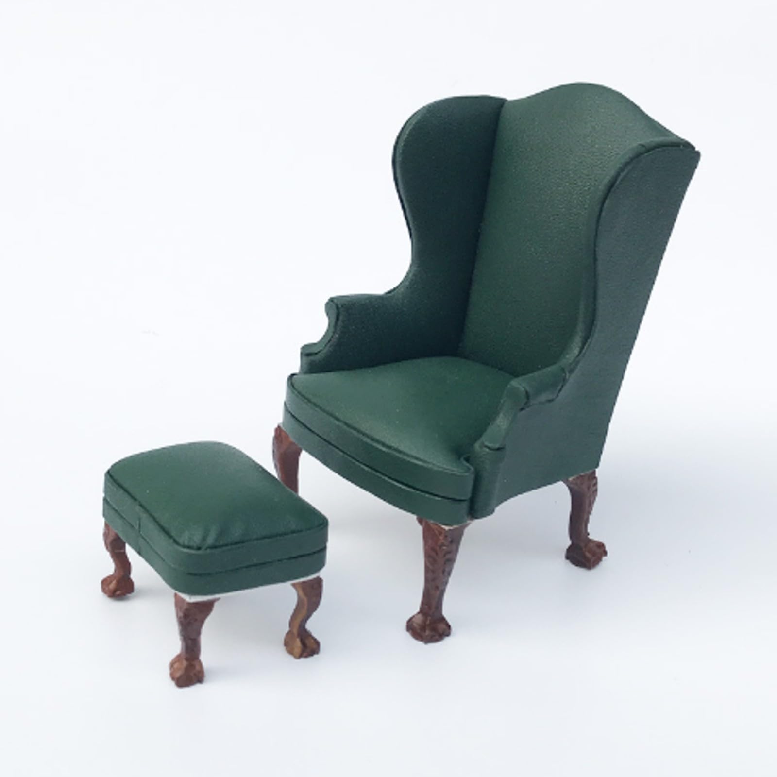 Poltrona con Poggiapiedi Classica, Nero