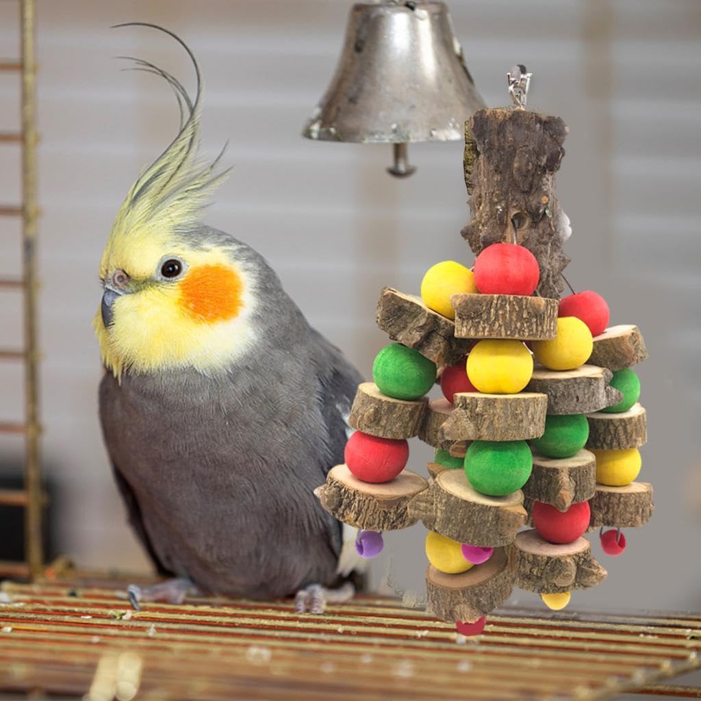 F Fityle Jouets pour Oiseaux Variés à Déchiqueter, Perruches, Inséparables, Perroquets, Perruches Ondulées pour Branches