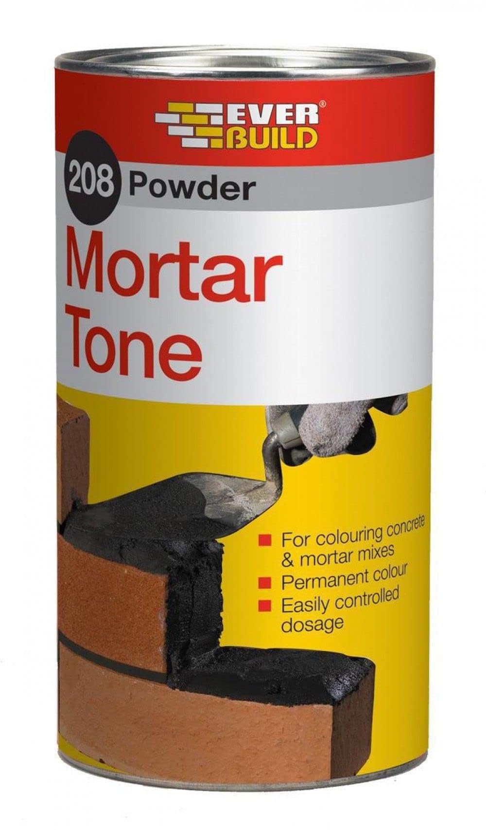 Everbuild 208 Powder Mortar Tone – Reduces Pigment Bleeding and Segregation – Brown – 1kg