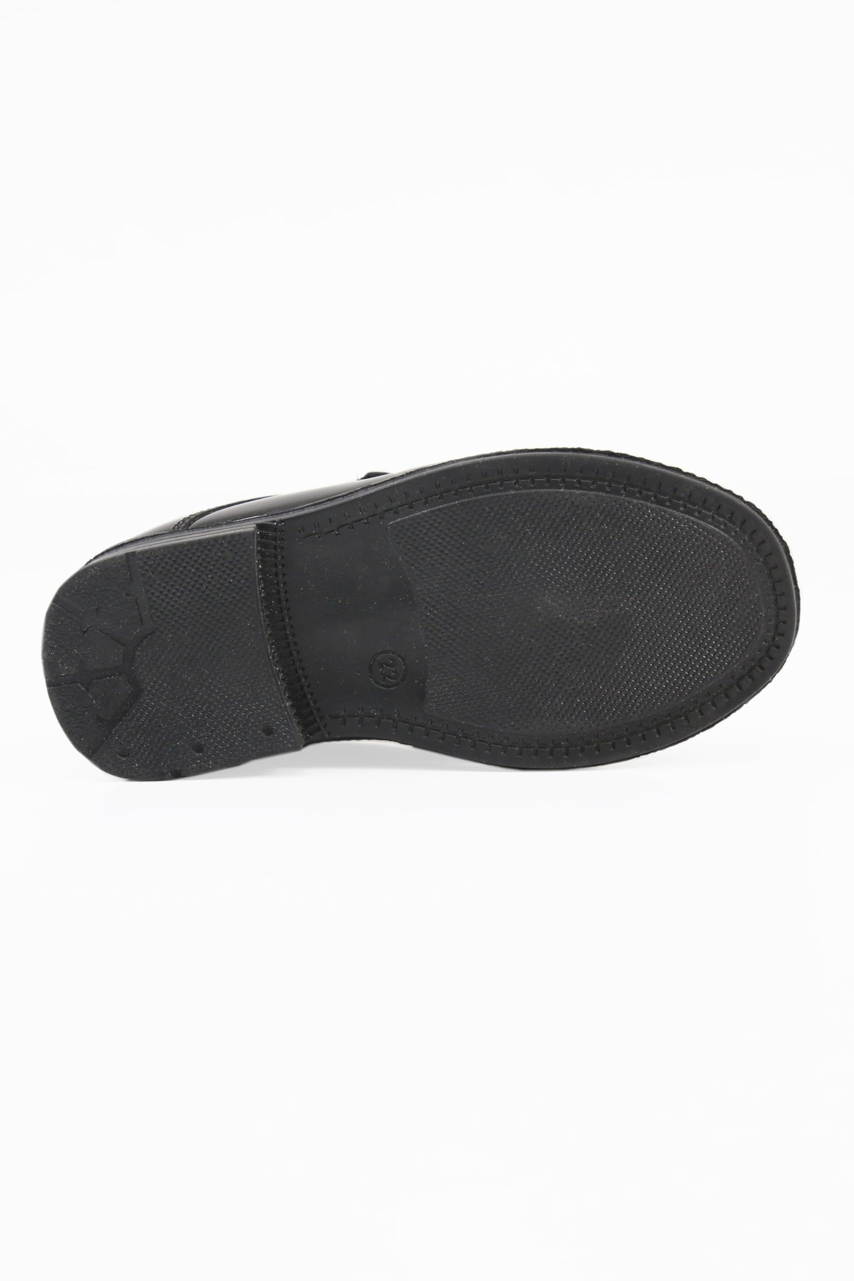 SIRRI Zapatos de Vestir Negros de Charol para niño con Cierre Calzado Formal Infantil