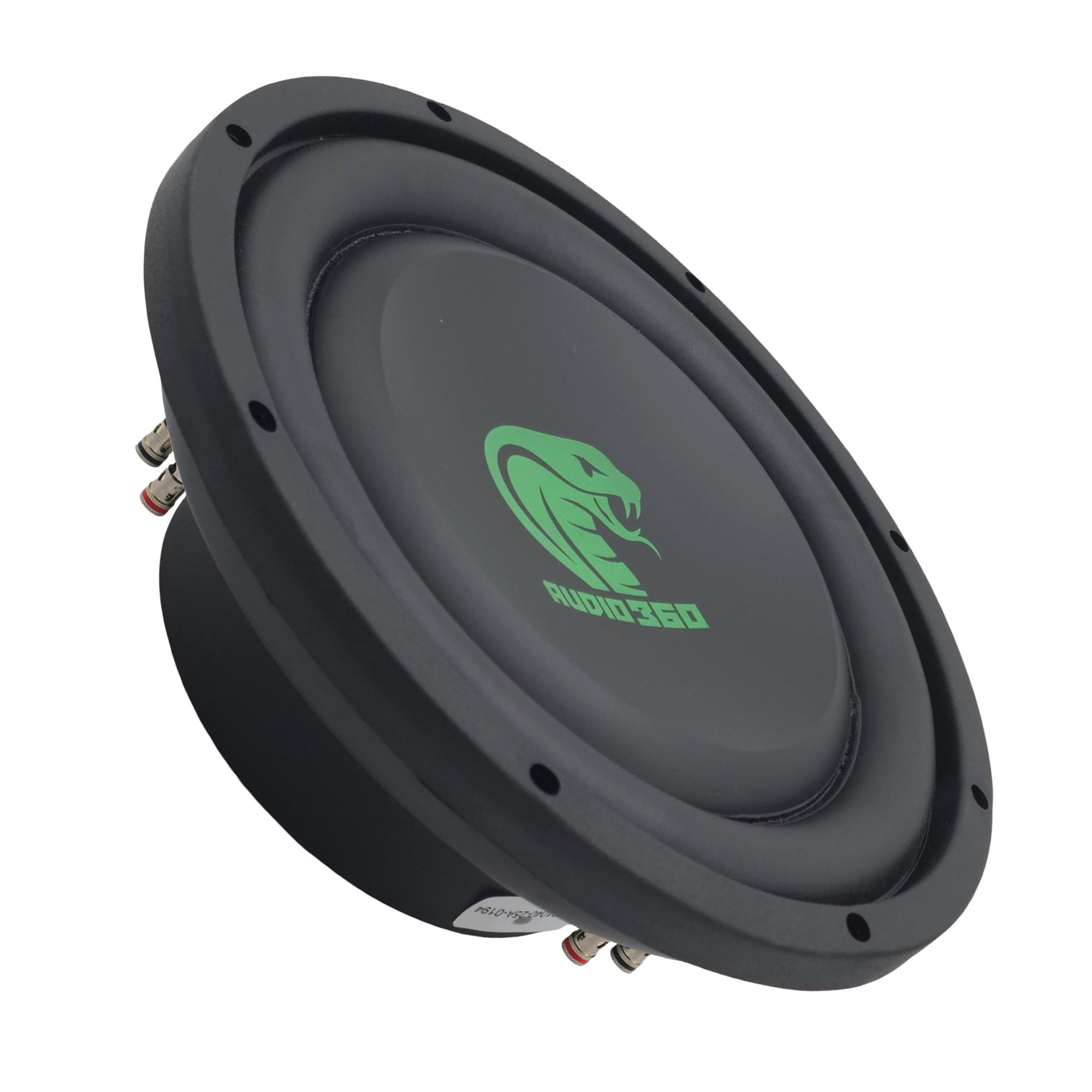 ADS1040 10-Inch Shallow Mount Car Subwoofer, 1200W Max Power, 4-Ohm Impedance, Perfect for Compact Installations