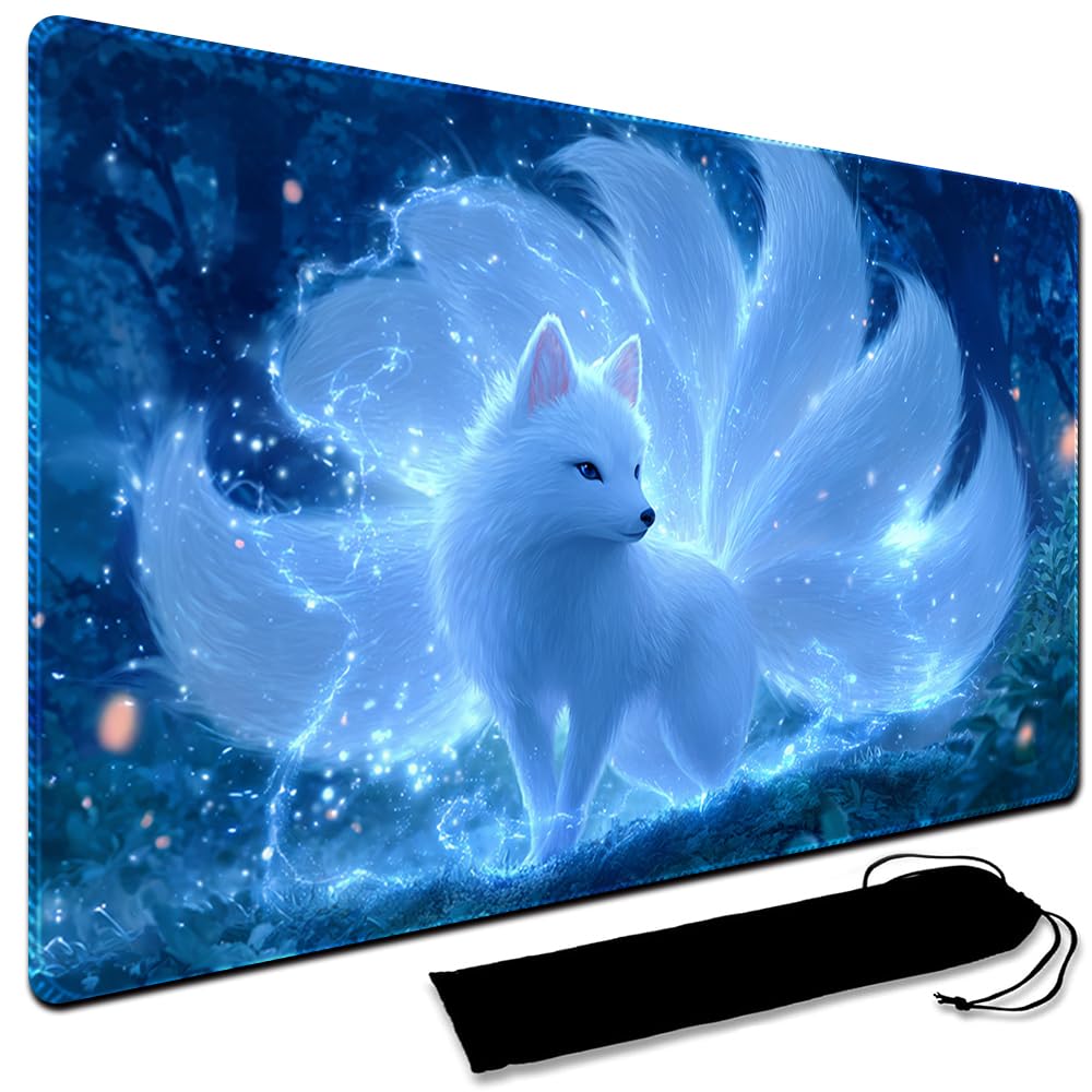 MTG Playmat,With Waterproof Storage black Bag Szie 60 x 35CM , With Zone MTG playmat Stitched Edges Game Play Mat Trading Card Game Playmats TCG Game Mat (No Zone,11) โ image 1